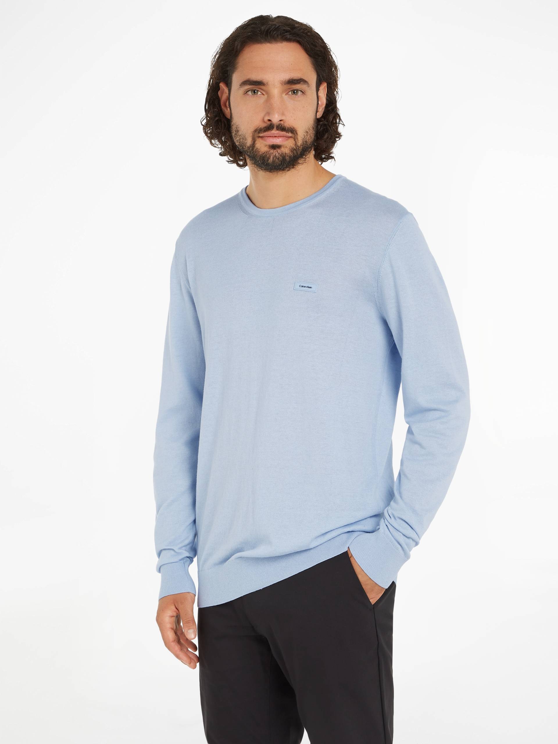 Calvin Klein Rundhalspullover »COTTON SILK CN SWEATER« von Calvin Klein