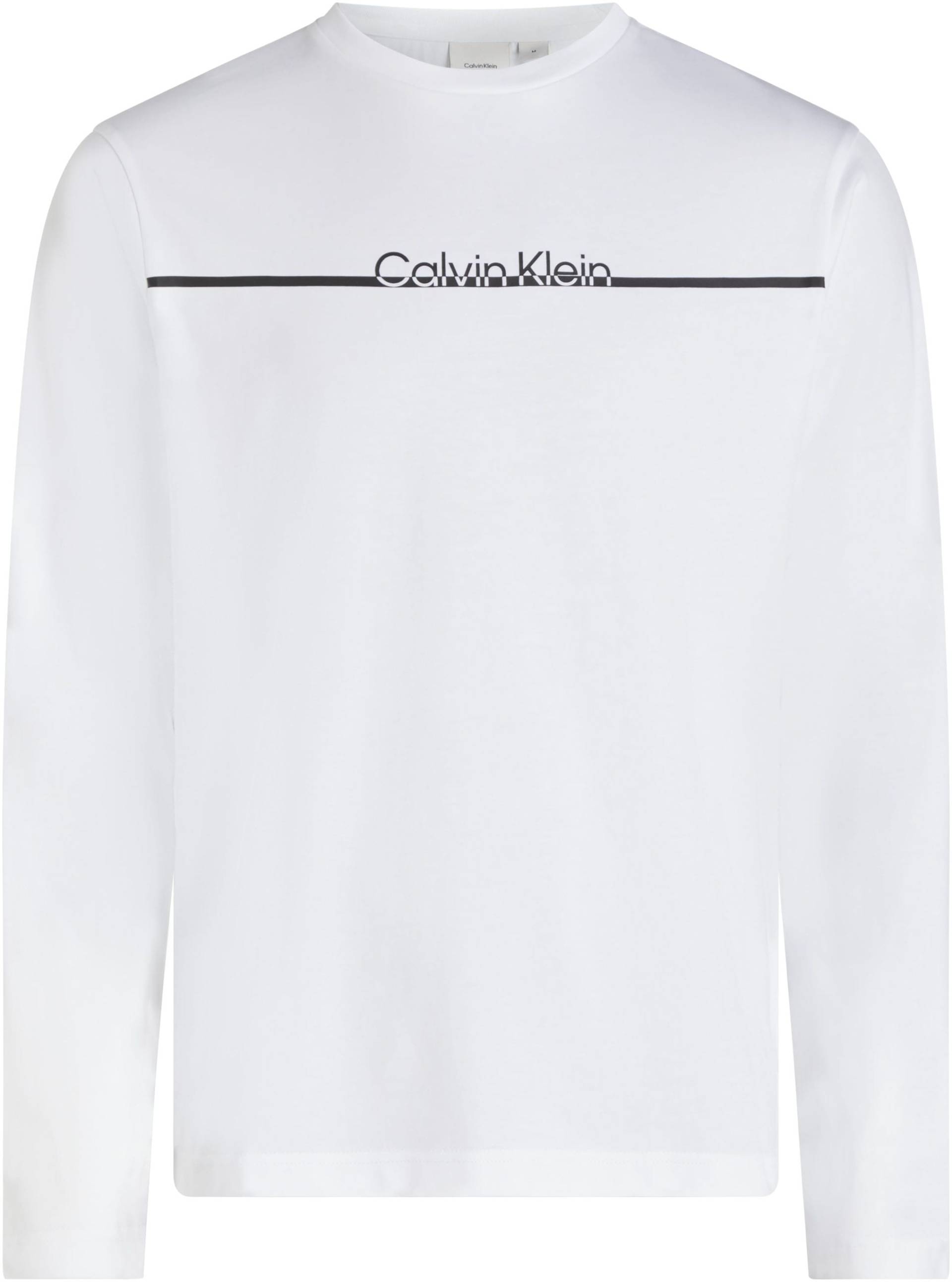 Calvin Klein Rundhalsshirt »SPLIT LINE LOGO LS T-SHIRT«, mit Logoprint von Calvin Klein