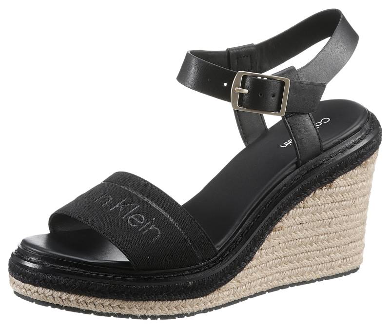 Calvin Klein Sandalette »WIRA 5C *I«, mit Bast bezogenem Keilabsatz von Calvin Klein