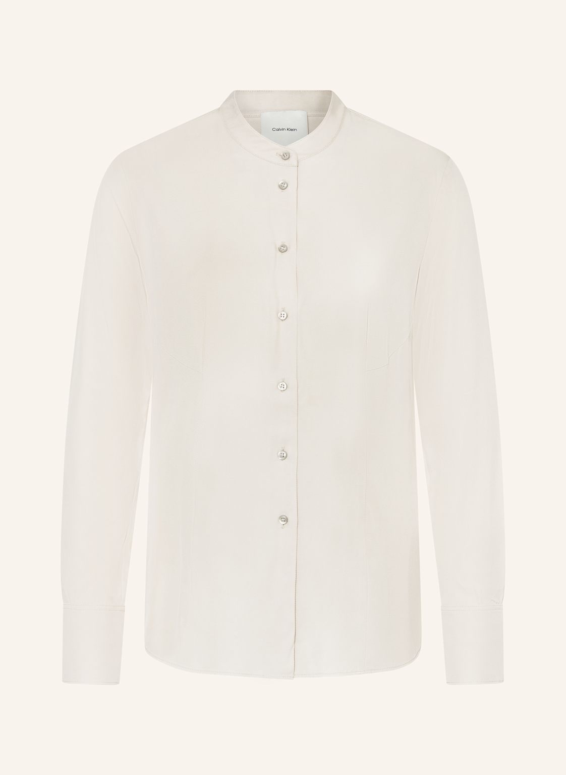 Calvin Klein Satinbluse beige Calvin Klein Satinbluse beige von Calvin Klein