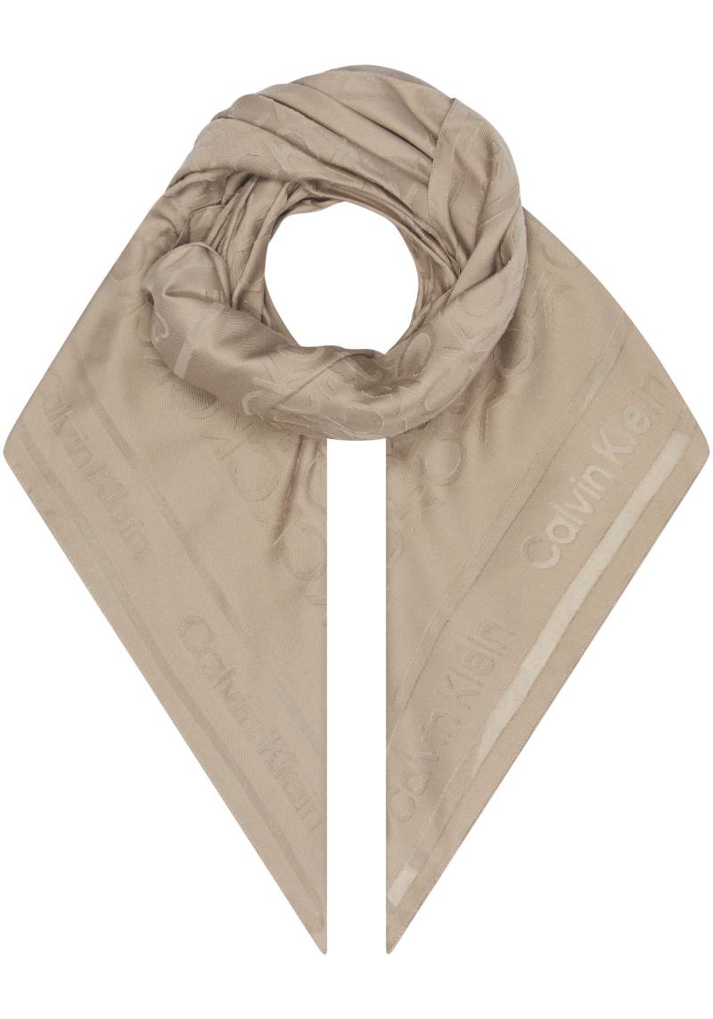 Calvin Klein Schal »BURNOUT MONOGRAM SCARF«, CK-Muster, Quadratisches Format von Calvin Klein