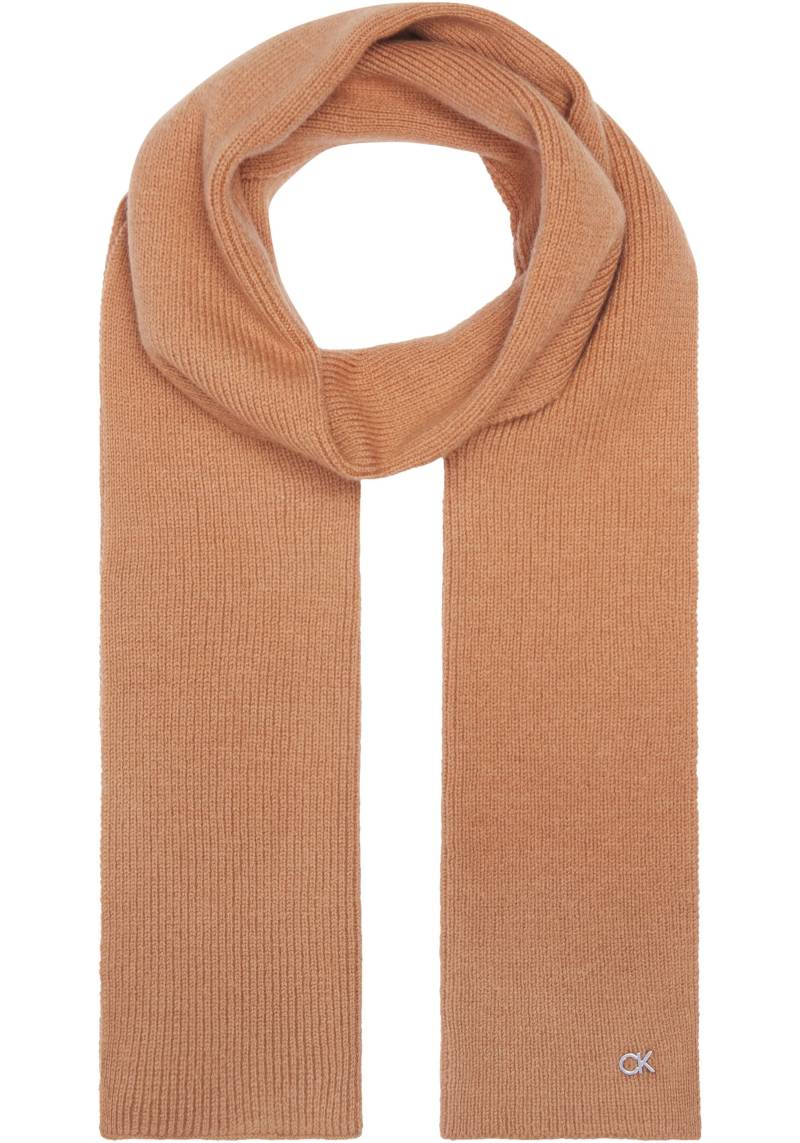 Calvin Klein Schal »CK METAL CHUNKY RIB HW SCARF«, mit Logozeichen von Calvin Klein