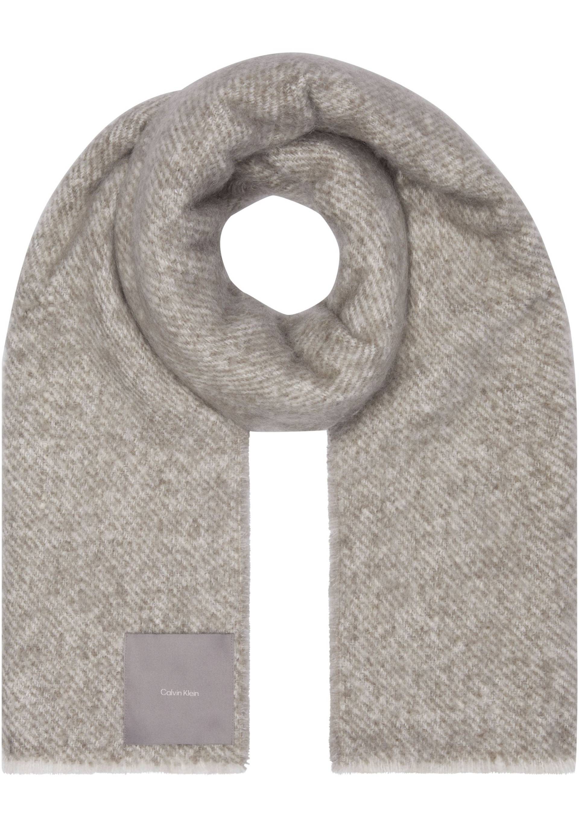 Calvin Klein Schal »CONCRETE WOOL BLANKET«, mit Logopatch von Calvin Klein