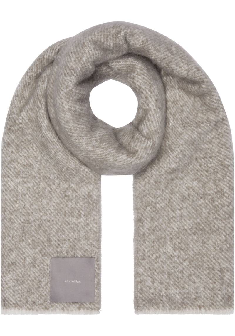 Calvin Klein Schal »CONCRETE WOOL BLANKET«, mit Logopatch von Calvin Klein