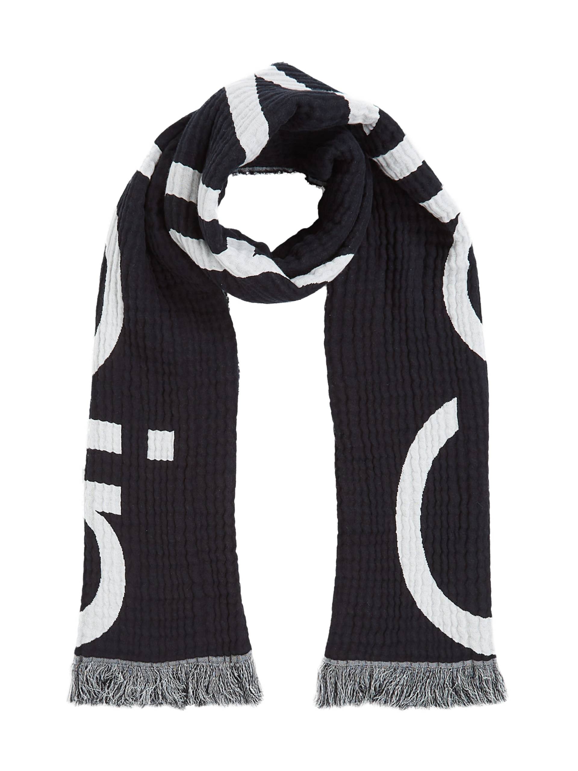 Calvin Klein Schal »LOGO 2-TONES COTTON GAUGE SCARF«, Logostickerei Calvin Klein Schal »LOGO 2-TONES COTTON GAUGE SCARF«, Logostickerei von Calvin Klein