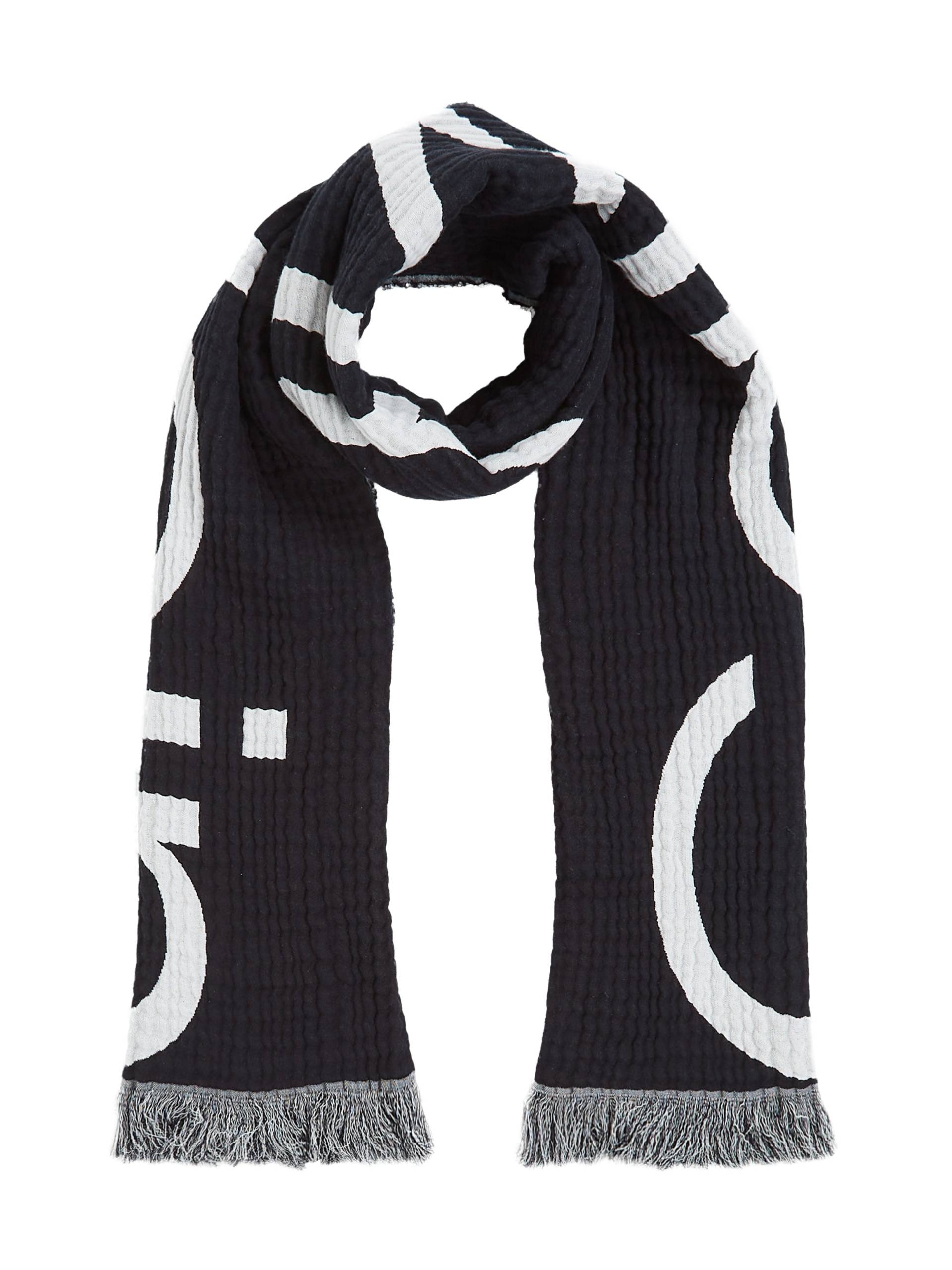 Calvin Klein Schal »LOGO 2-TONES COTTON GAUGE SCARF«, Logostickerei Calvin Klein Schal »LOGO 2-TONES COTTON GAUGE SCARF«, Logostickerei von Calvin Klein