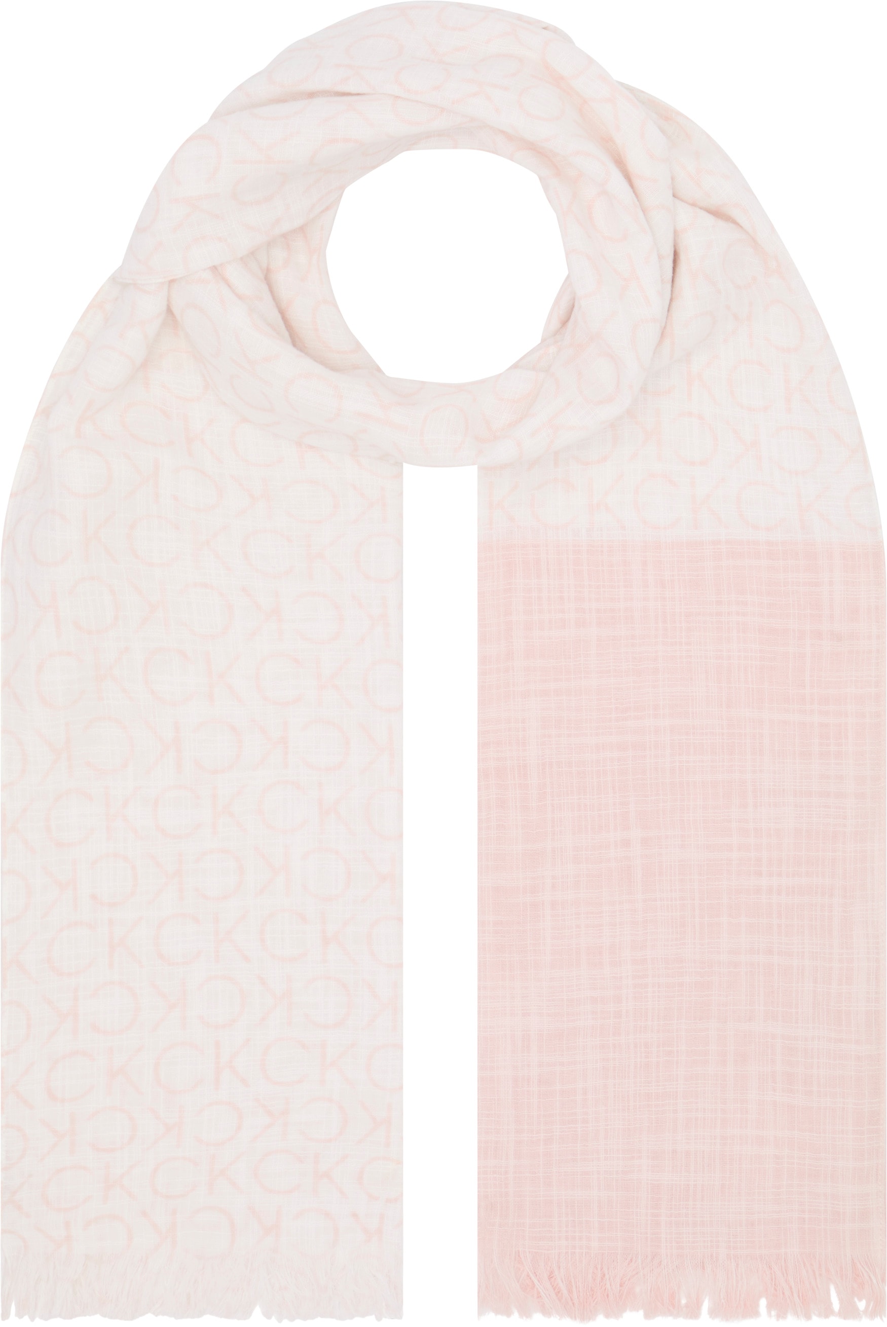 Calvin Klein Schal »MONOGRAM COTTON GAUZE STOLE«, mit Logomuster Calvin Klein Schal »MONOGRAM COTTON GAUZE STOLE«, mit Logomuster von Calvin Klein
