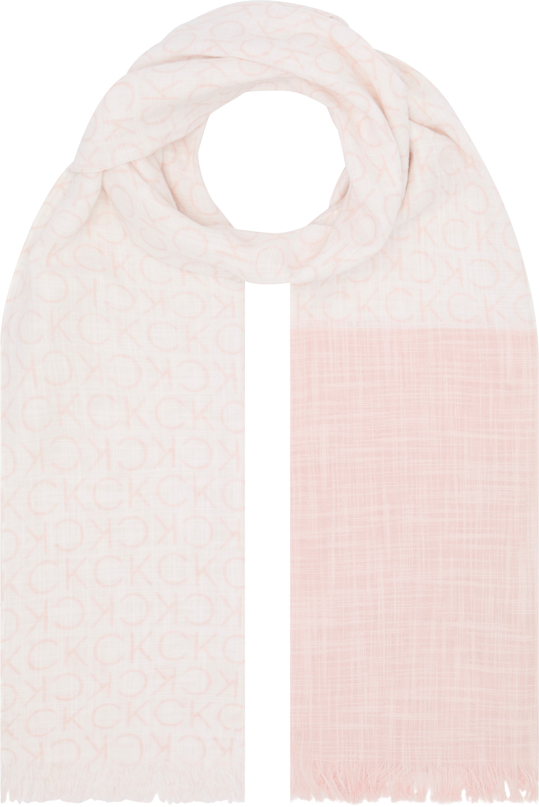 Calvin Klein Schal »MONOGRAM COTTON GAUZE STOLE«, mit Logomuster von Calvin Klein