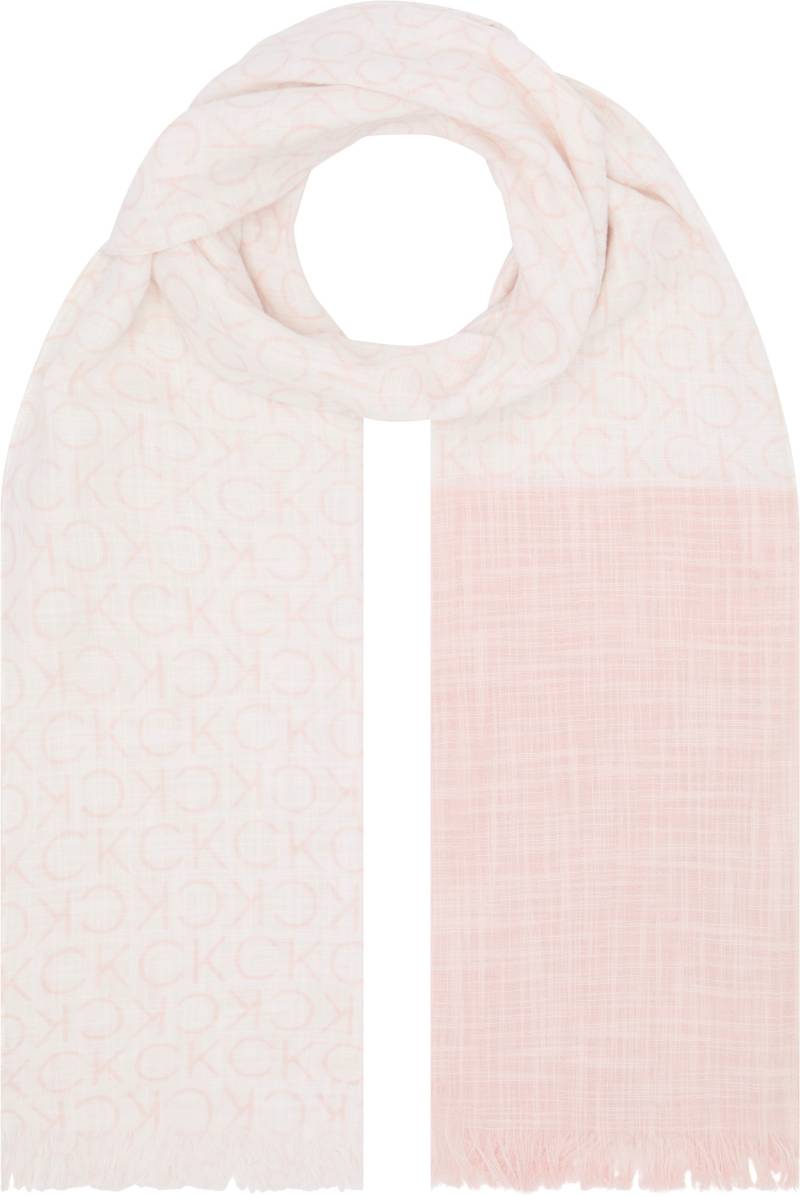 Calvin Klein Schal »MONOGRAM COTTON GAUZE STOLE«, mit Logomuster von Calvin Klein