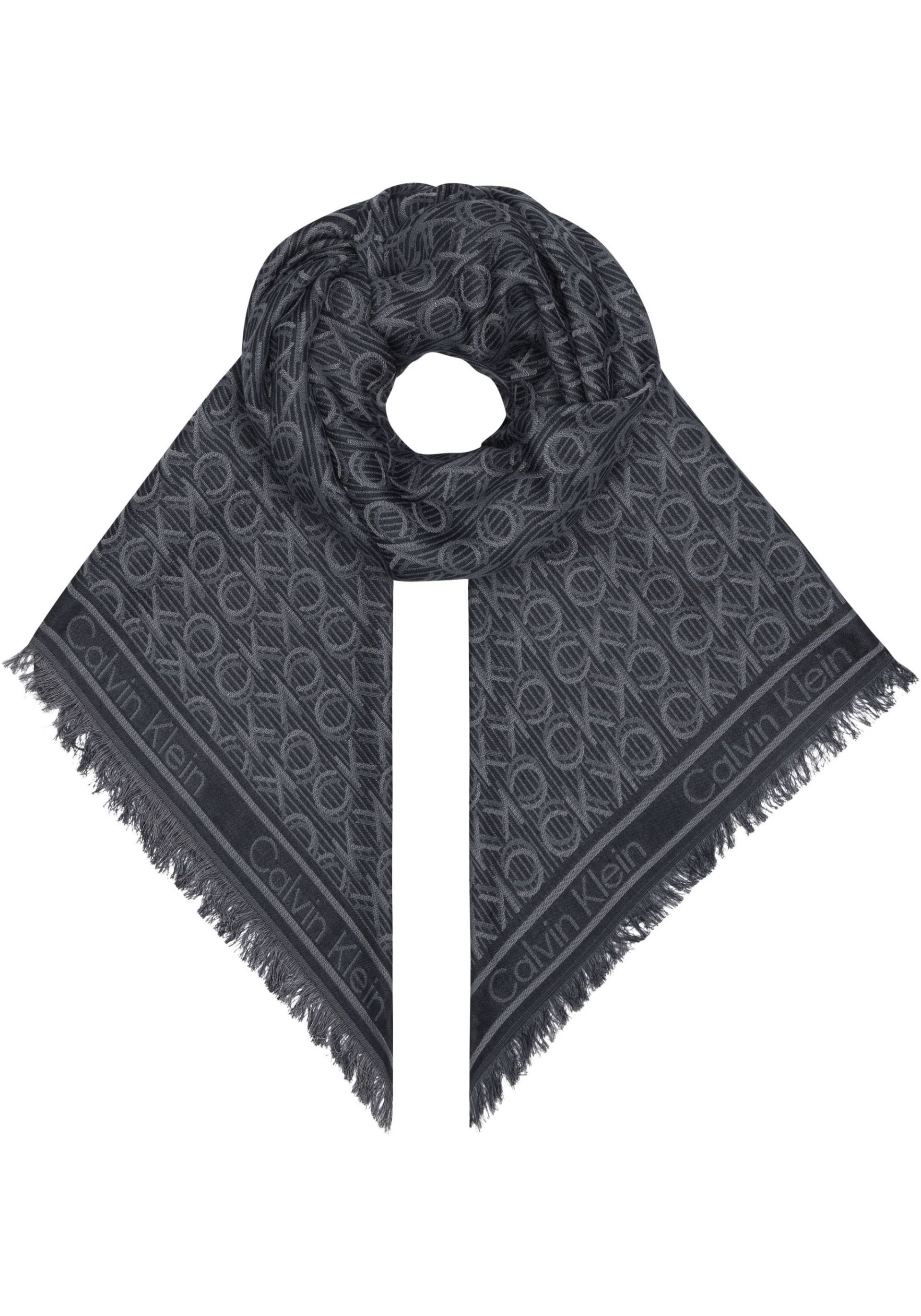 Calvin Klein Schal »MONOGRAM JACQUARD SCARF 130X130«, mit Logomonogramm von Calvin Klein