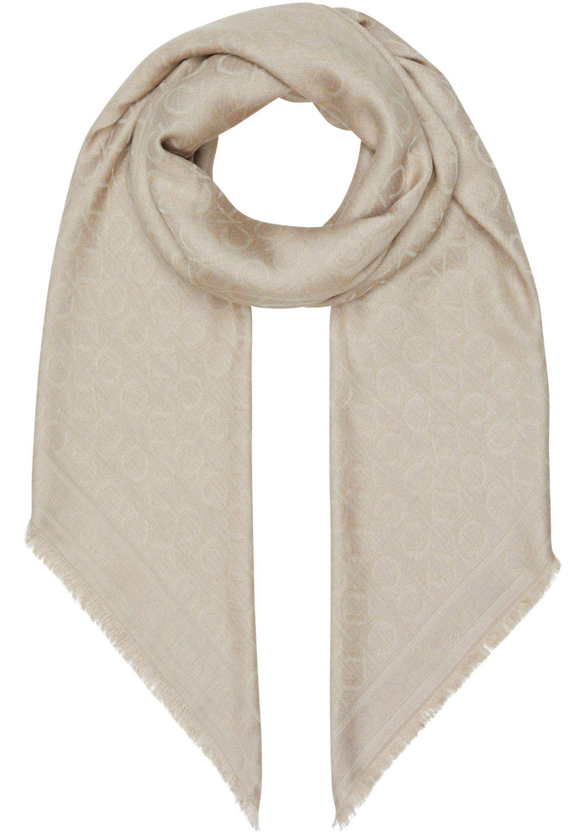 Calvin Klein Schal »MONOGRAM JACQUARD SCARF 130X130« von Calvin Klein