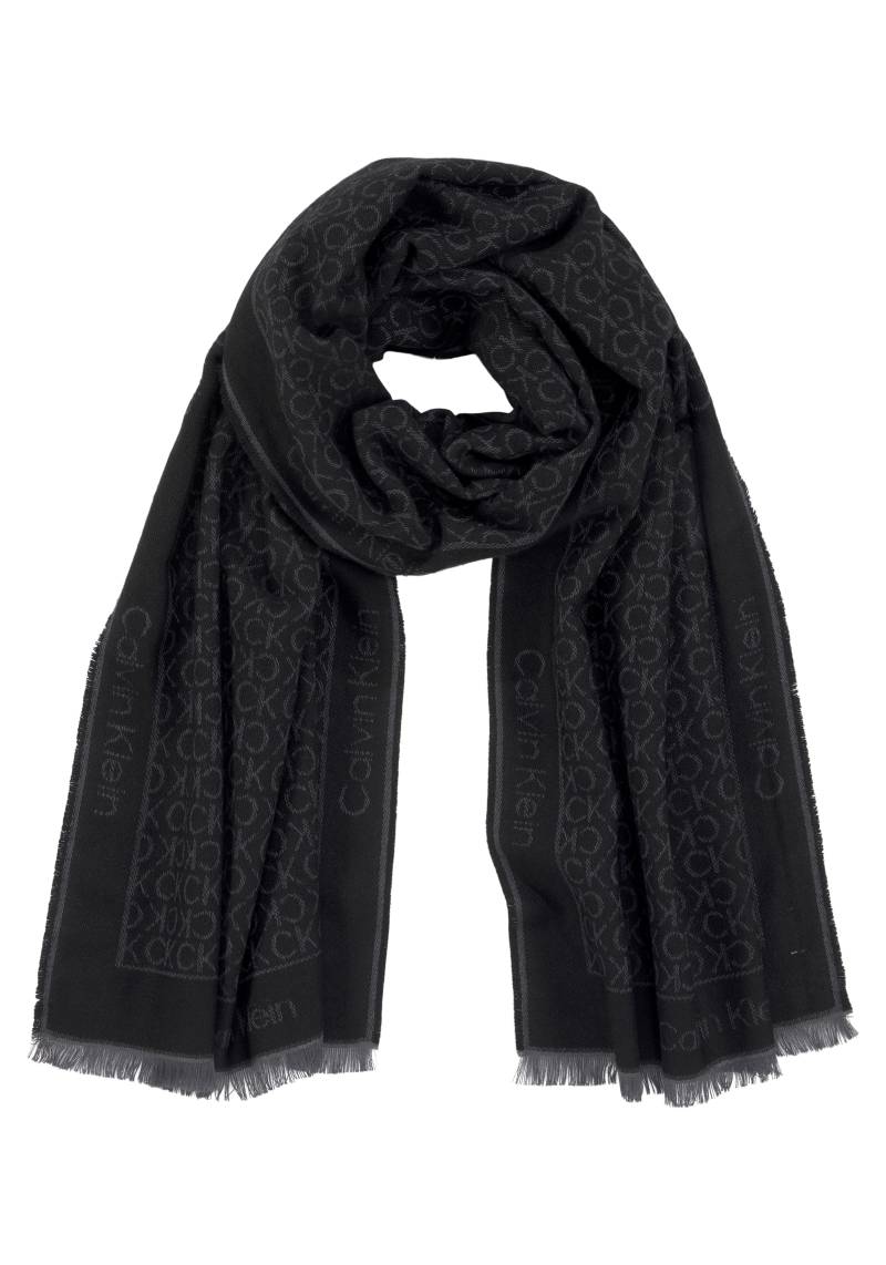 Calvin Klein Schal »MONOGRAM JACQUARD SCARF 40X180« von Calvin Klein