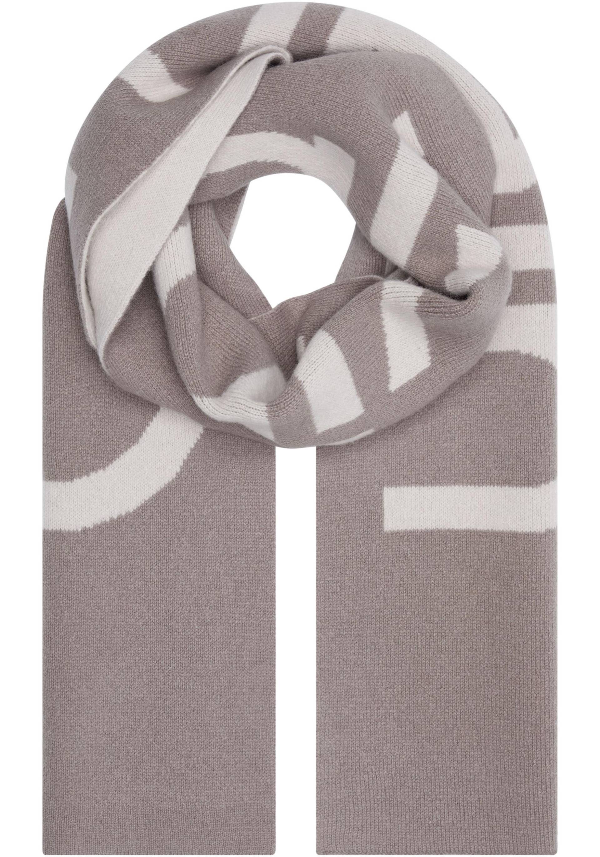 Calvin Klein Schal »TWO-TONE KNIT WOOL MIX HW SCARF«, mit Logoschriftzug von Calvin Klein