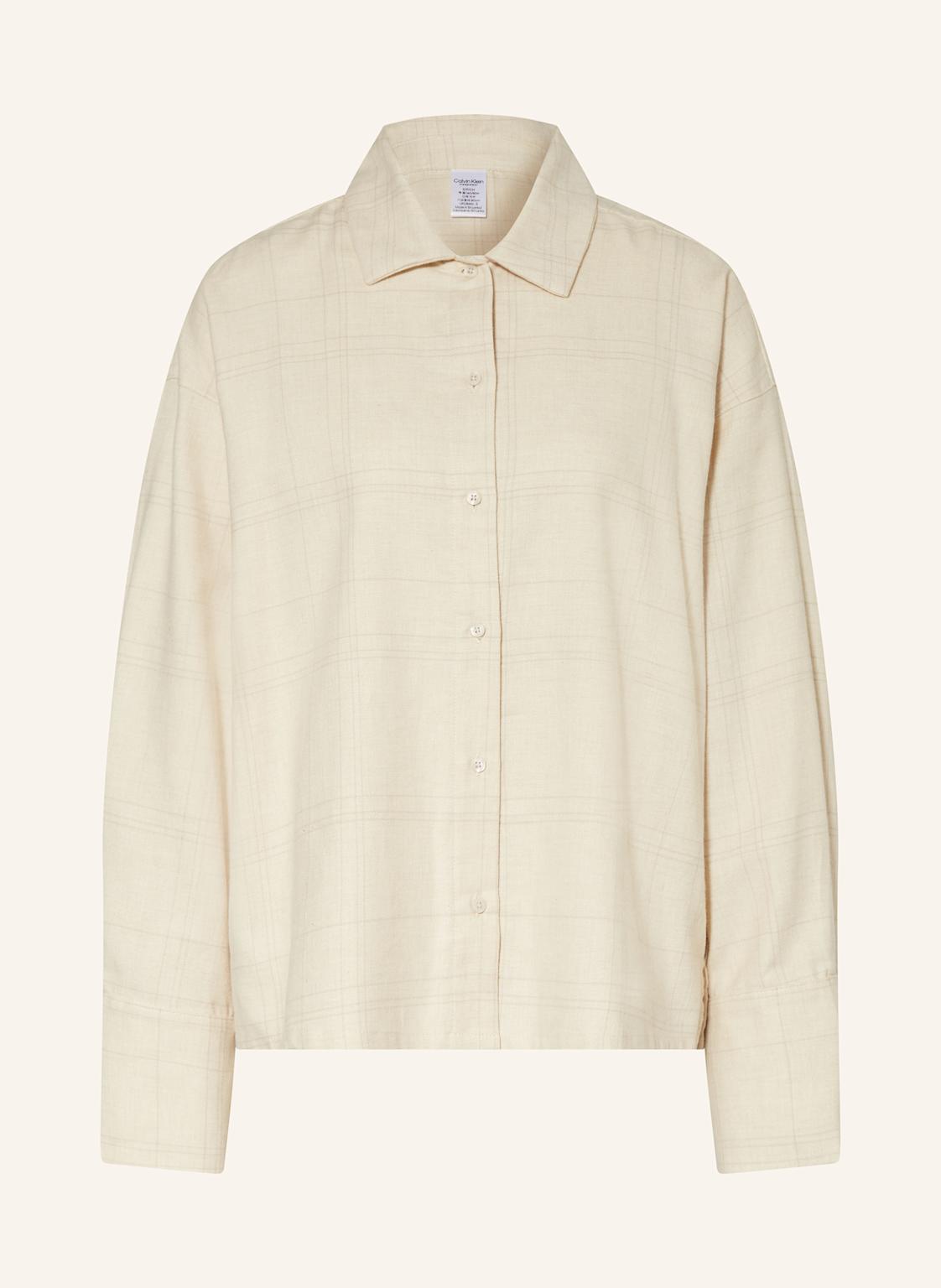 Calvin Klein Schlafshirt Aus Flanell beige von Calvin Klein