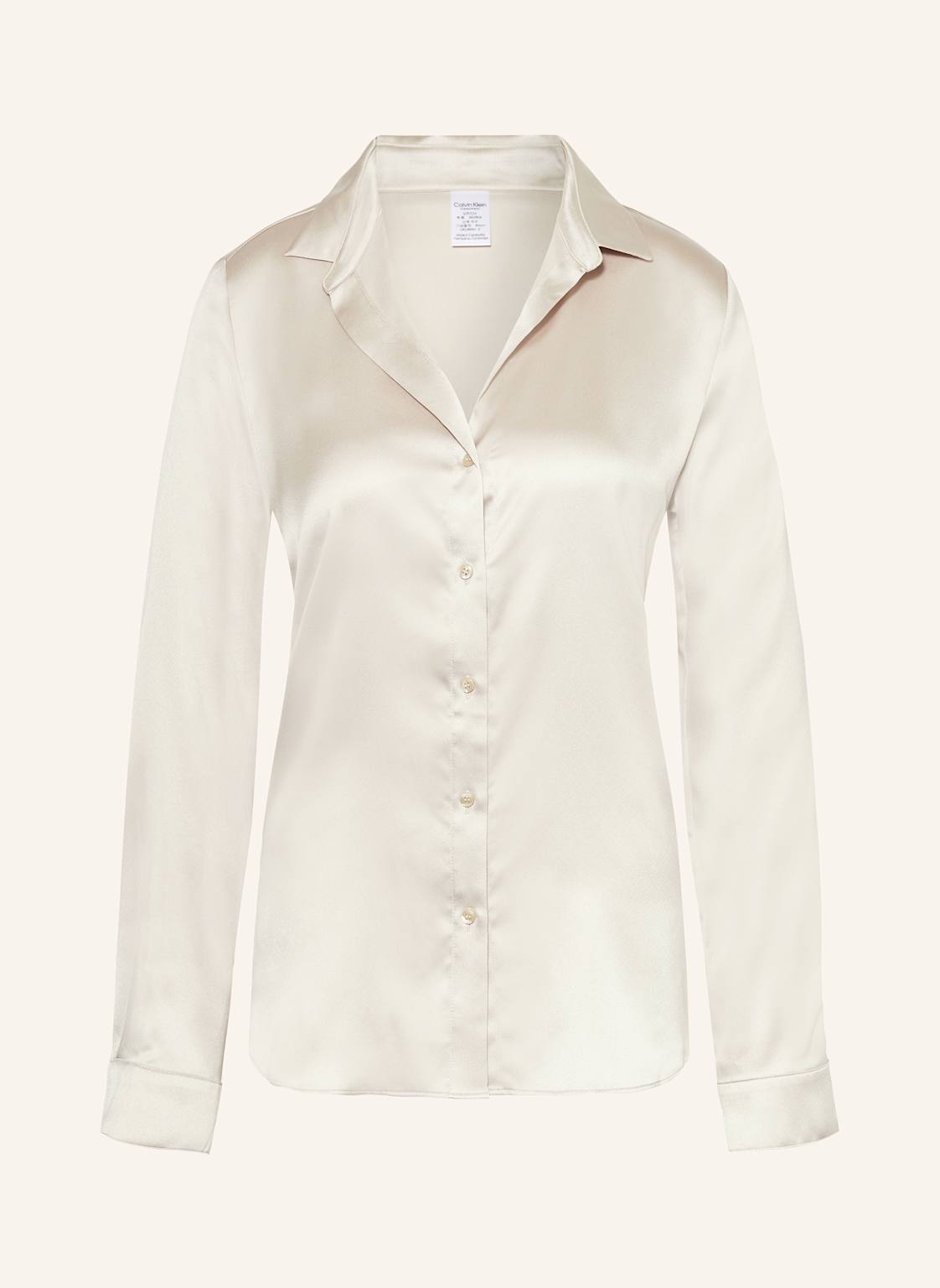 Calvin Klein Schlafshirt Aus Satin beige Calvin Klein Schlafshirt Aus Satin beige von Calvin Klein