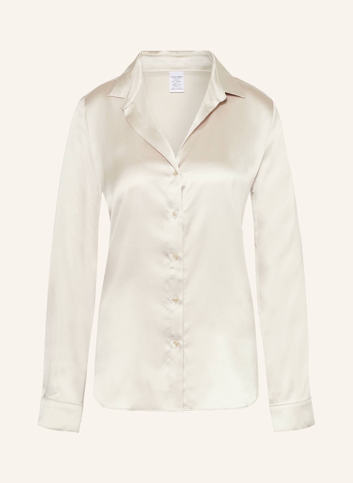 Calvin Klein Schlafshirt Aus Satin beige von Calvin Klein