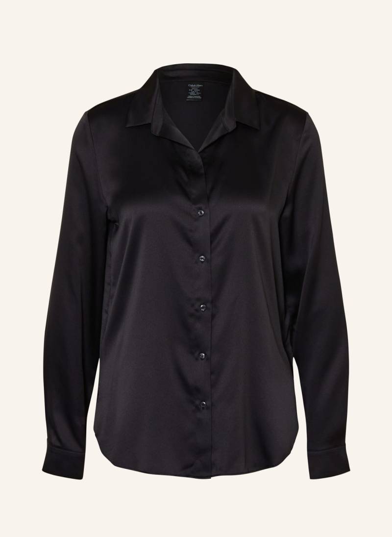 Calvin Klein Schlafshirt Aus Satin schwarz von Calvin Klein