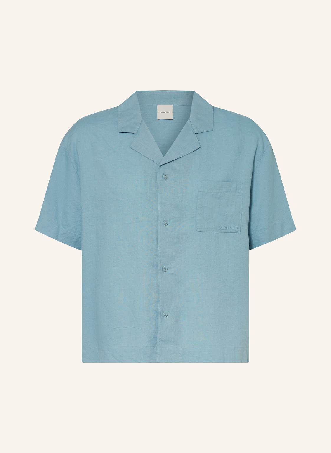 Calvin Klein Schlafshirt Linen Blend Mit Leinen blau Calvin Klein Schlafshirt Linen Blend Mit Leinen blau von Calvin Klein