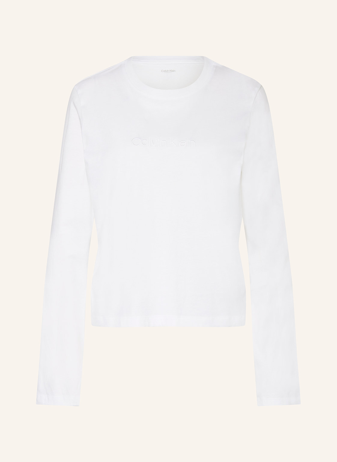 Calvin Klein Schlafshirt Pure Cotton weiss von Calvin Klein