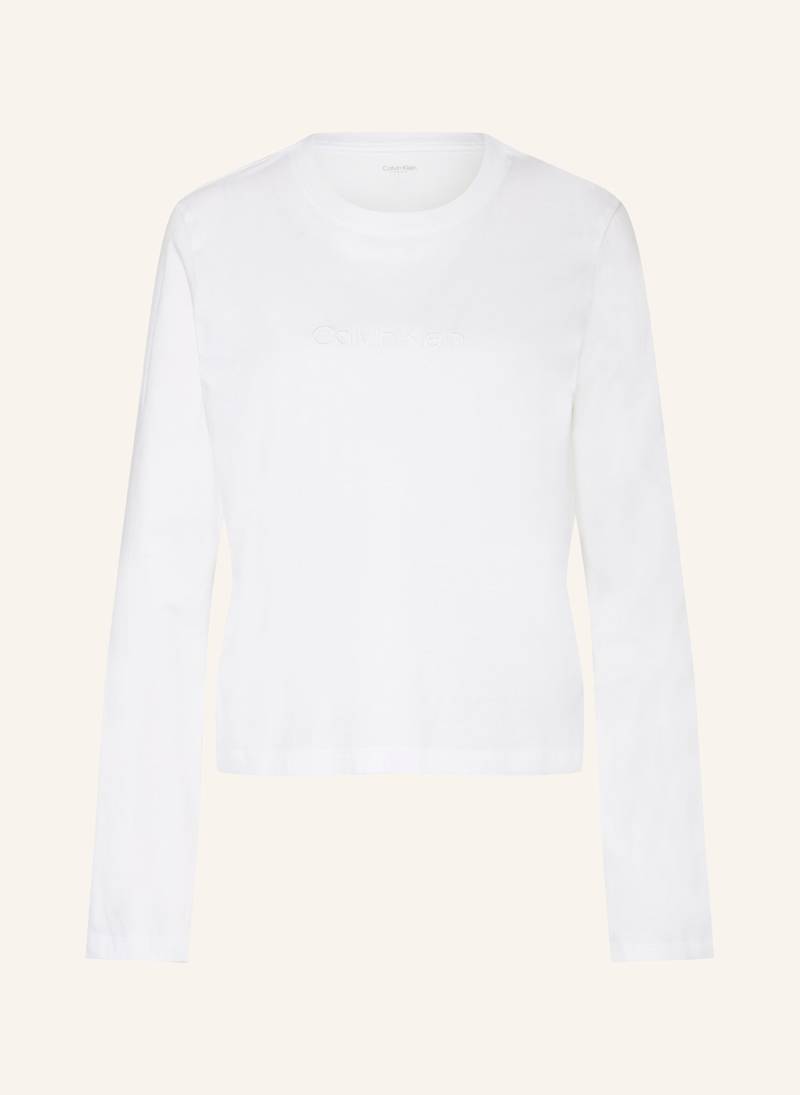 Calvin Klein Schlafshirt Pure Cotton weiss von Calvin Klein