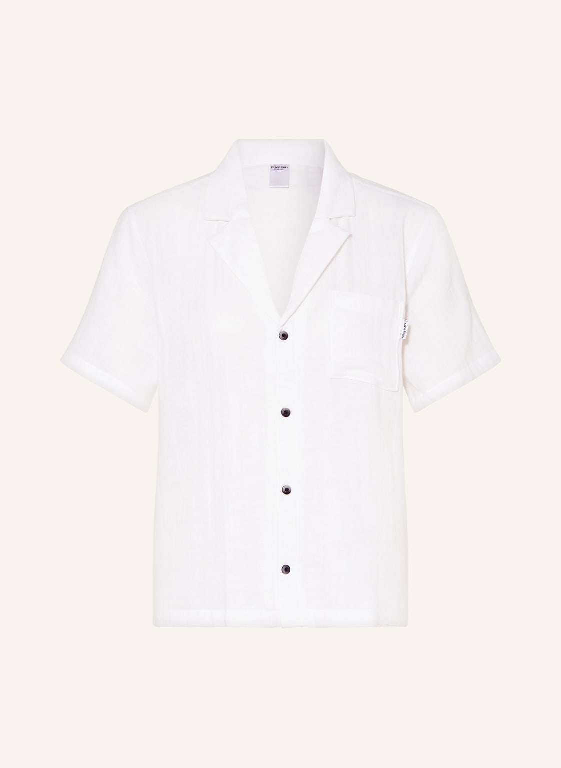 Calvin Klein Schlafshirt Pure Textured weiss Calvin Klein Schlafshirt Pure Textured weiss von Calvin Klein