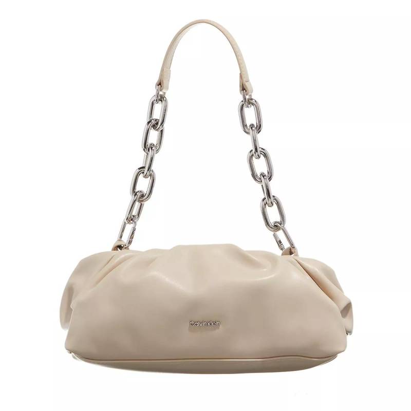 Calvin Klein Schultertasche - Soft Conv Clutch Small - Gr. unisize - in Beige - für Damen von Calvin Klein