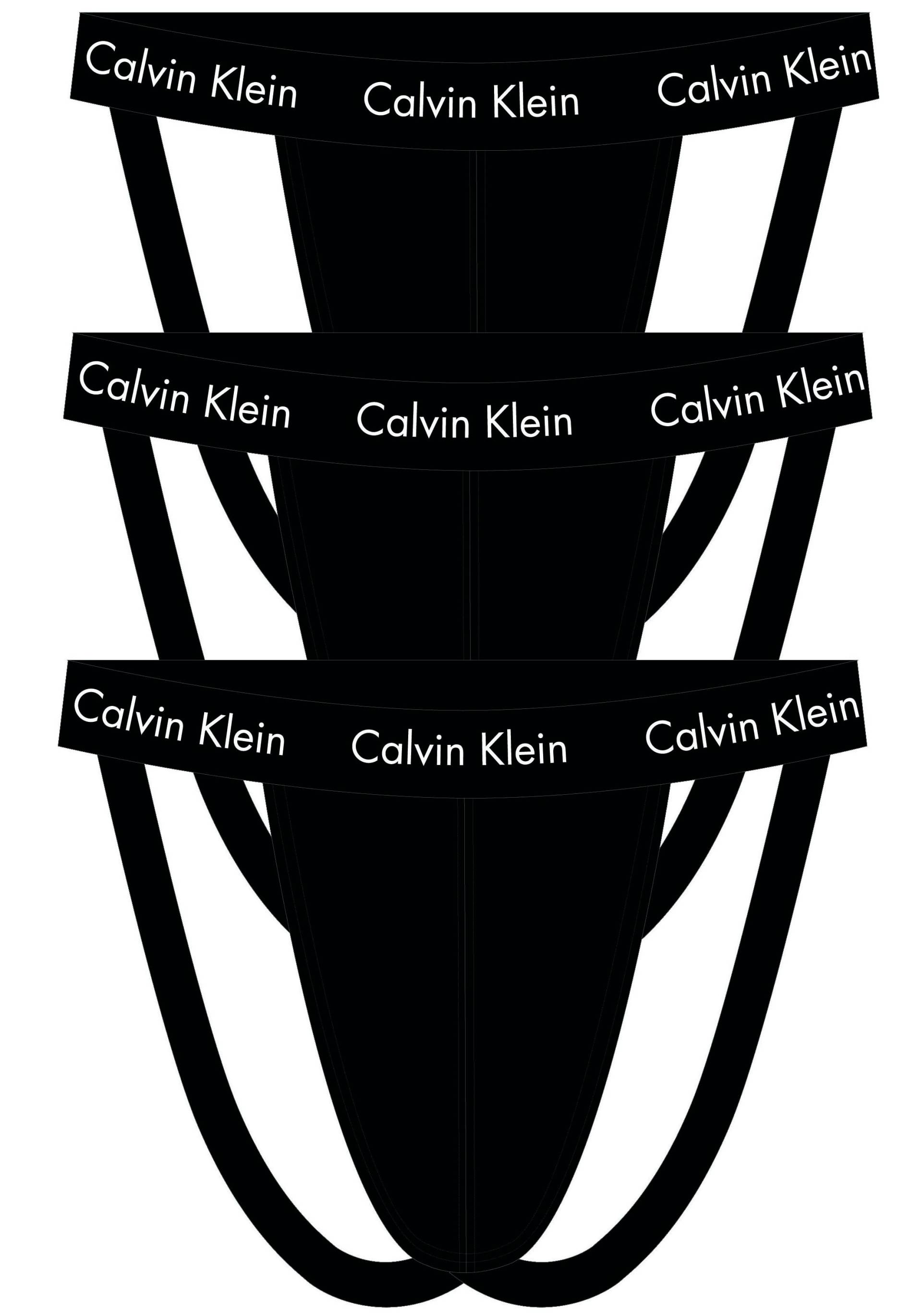 Calvin Klein Underwear String »JOCK STRAP 3PK«, (Packung, 3er-Pack), mit Calvin Klein Logo-Elastikbund von Calvin Klein Underwear