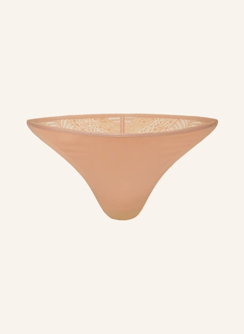 Calvin Klein Slip Minimalist Lace beige von Calvin Klein