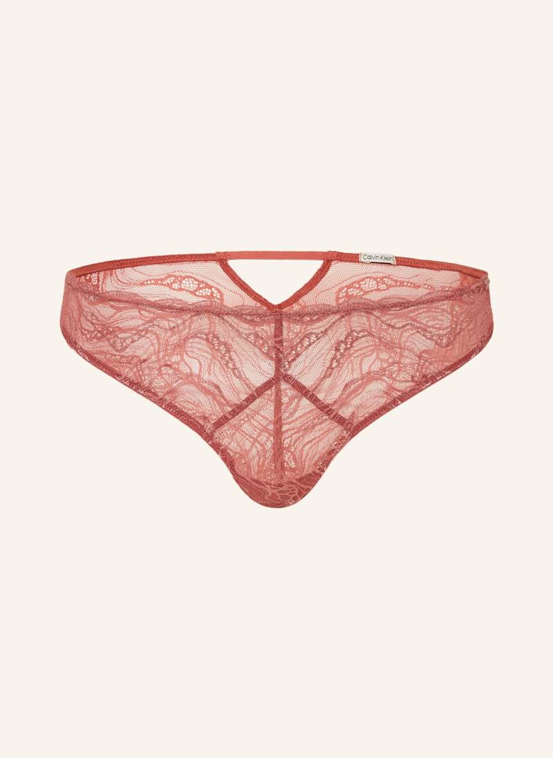 Calvin Klein Slip Sensual Stretch Lace braun von Calvin Klein