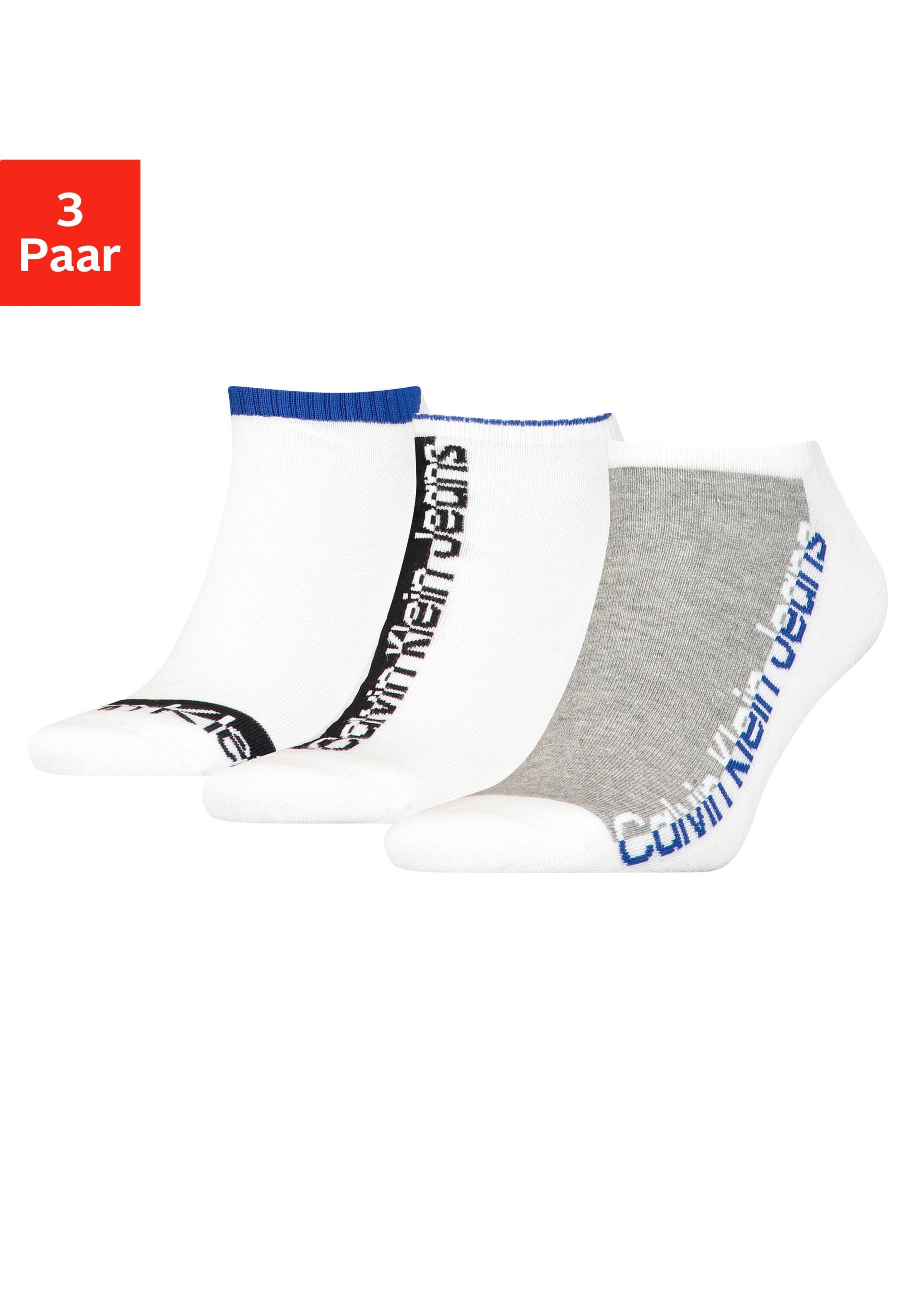 Calvin Klein Sneakersocken, (3er-Pack), mit Logo-Schriftzug von Calvin Klein