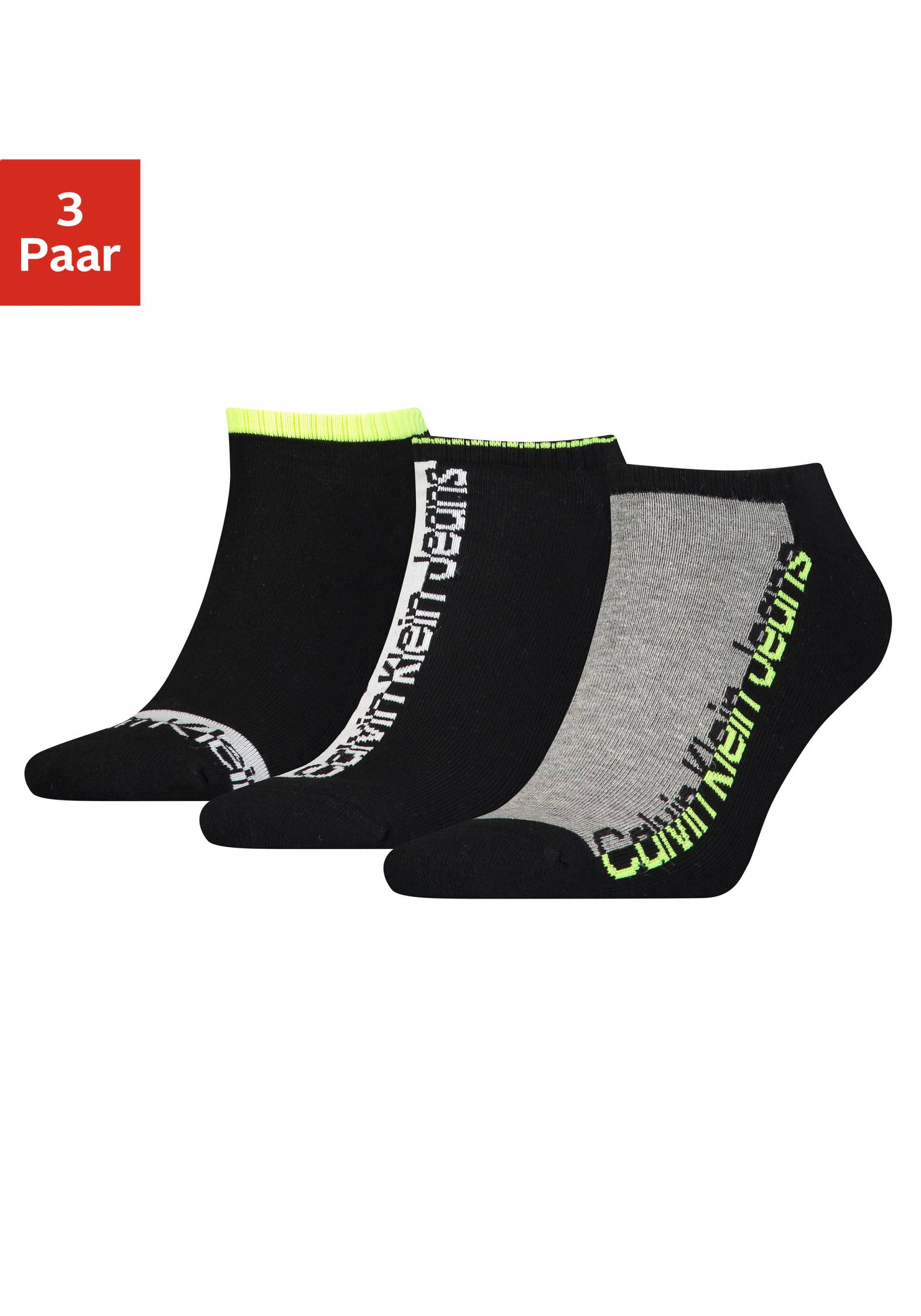 Calvin Klein Sneakersocken, (3 Paar), mit Logo-Schriftzug von Calvin Klein