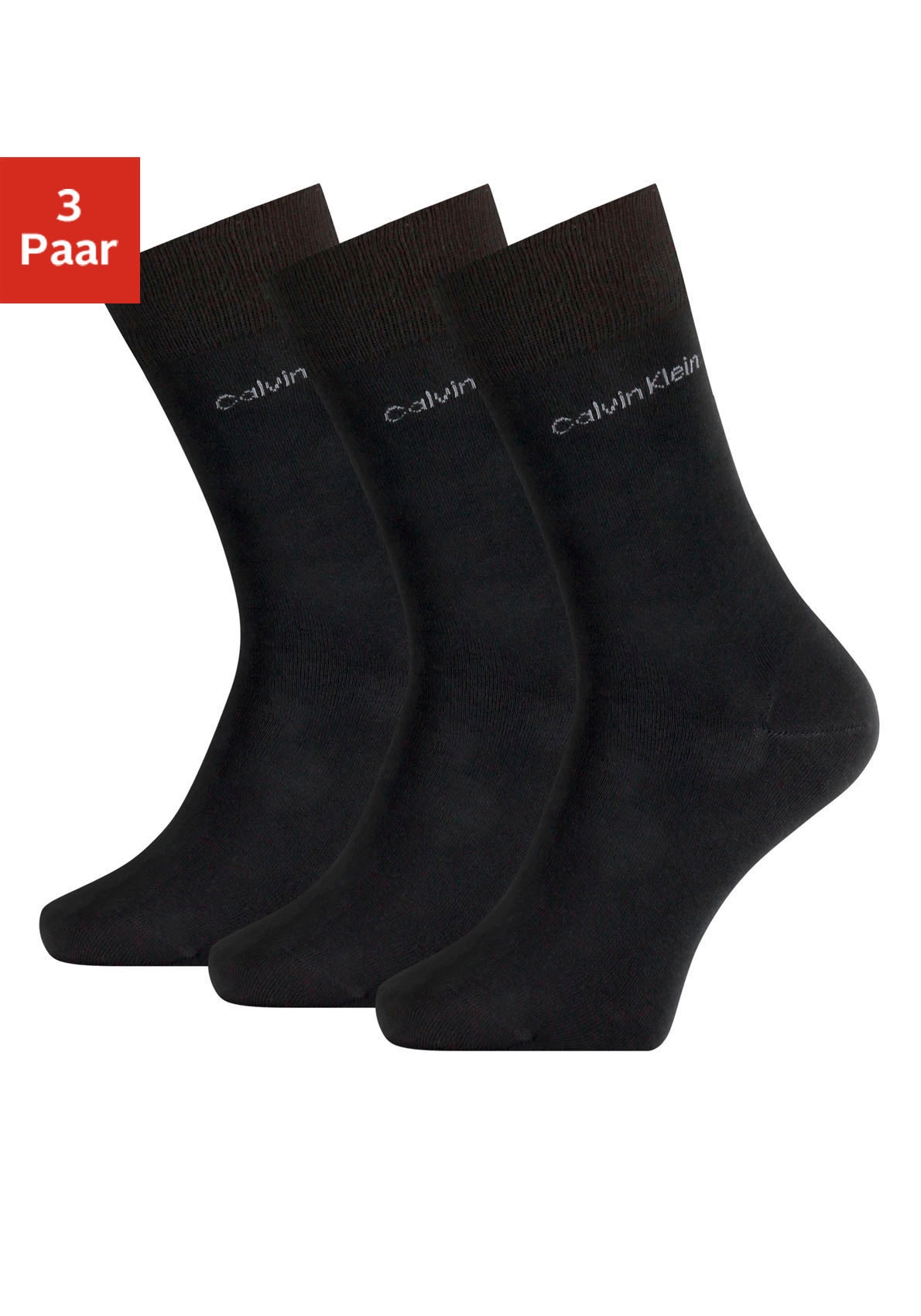 Calvin Klein Socken, (3er-Pack), mit Markenschriftzug von Calvin Klein