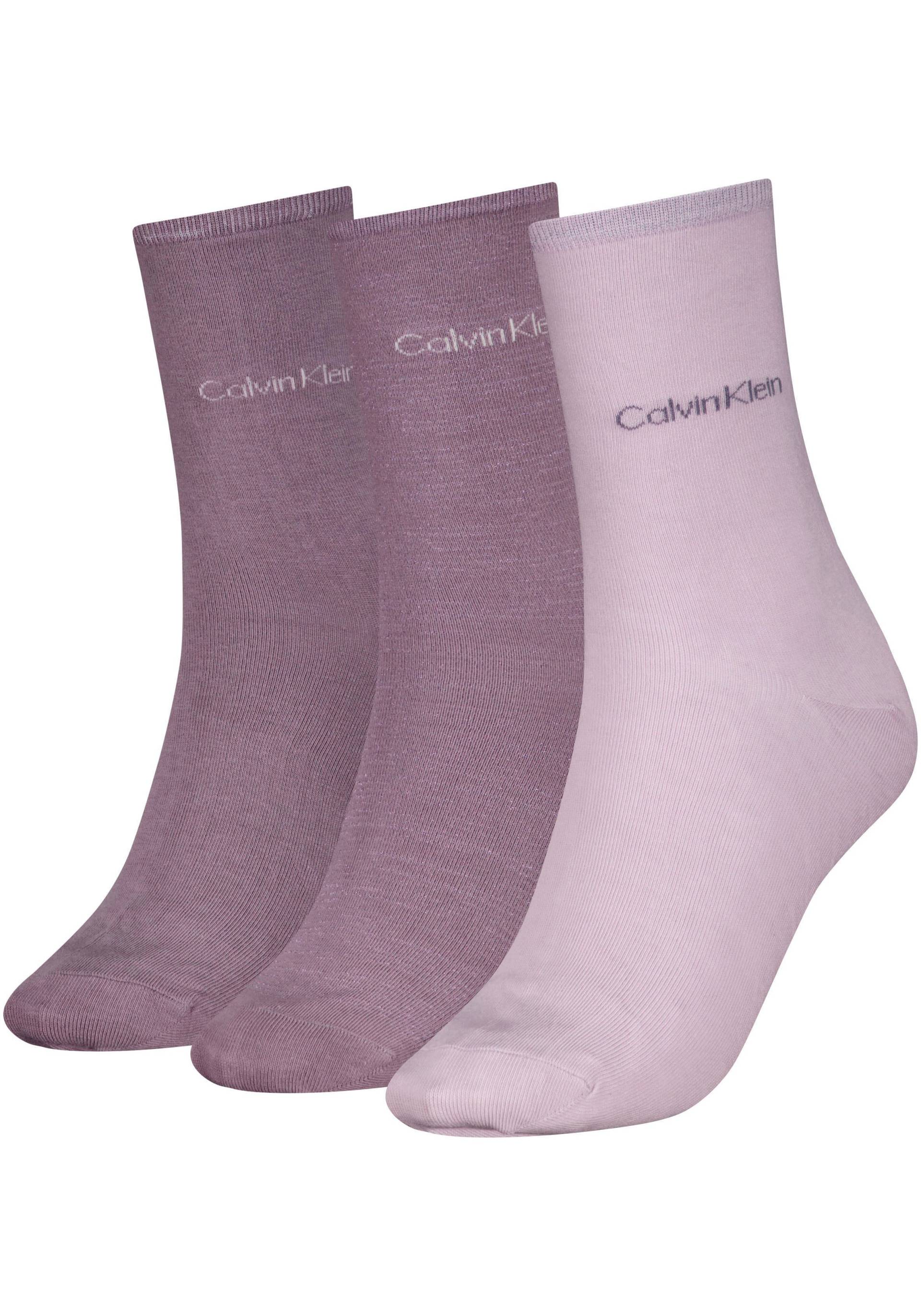 Calvin Klein Socken, (3 Paar), mit Markenstickerei von Calvin Klein