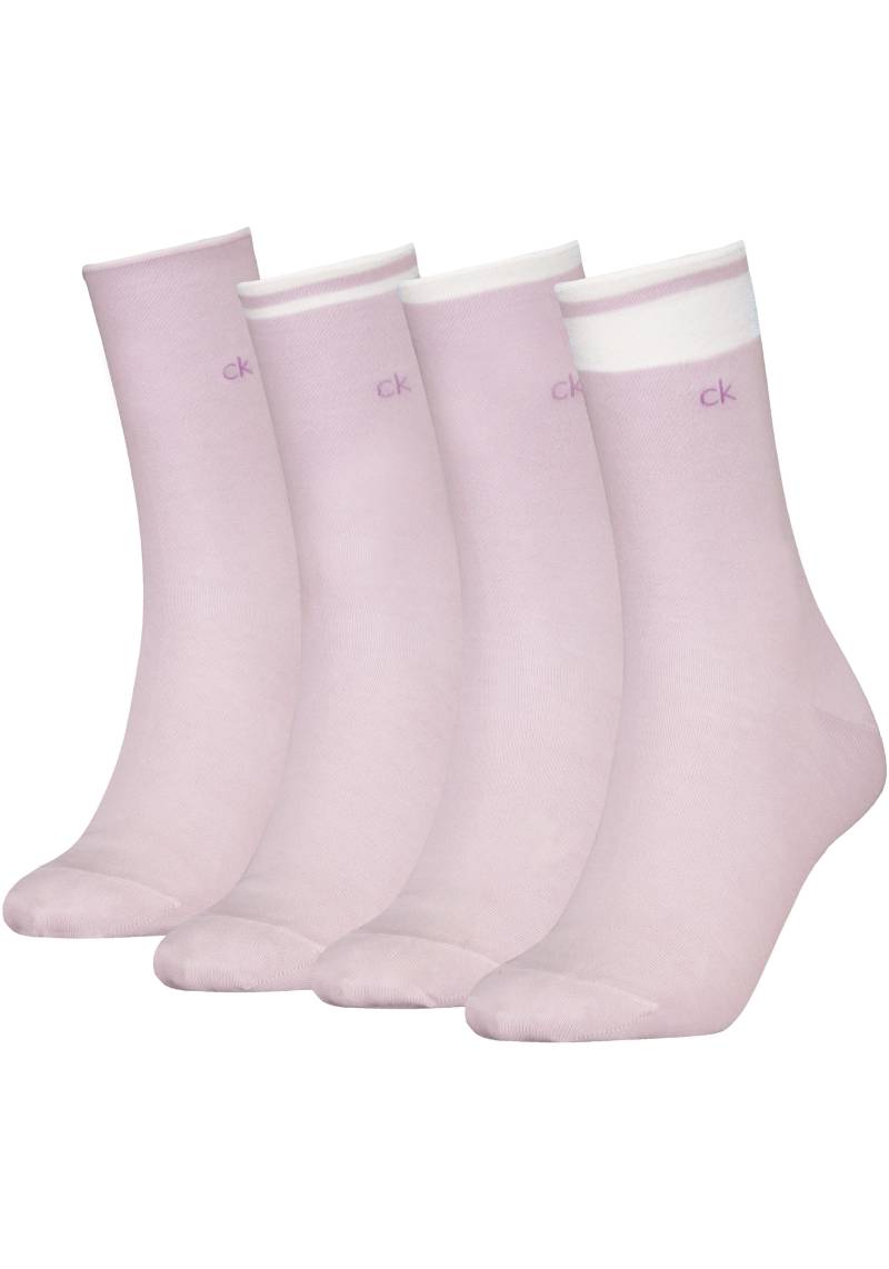 Calvin Klein Socken, (4 Paar), mit Markenstickerei von Calvin Klein