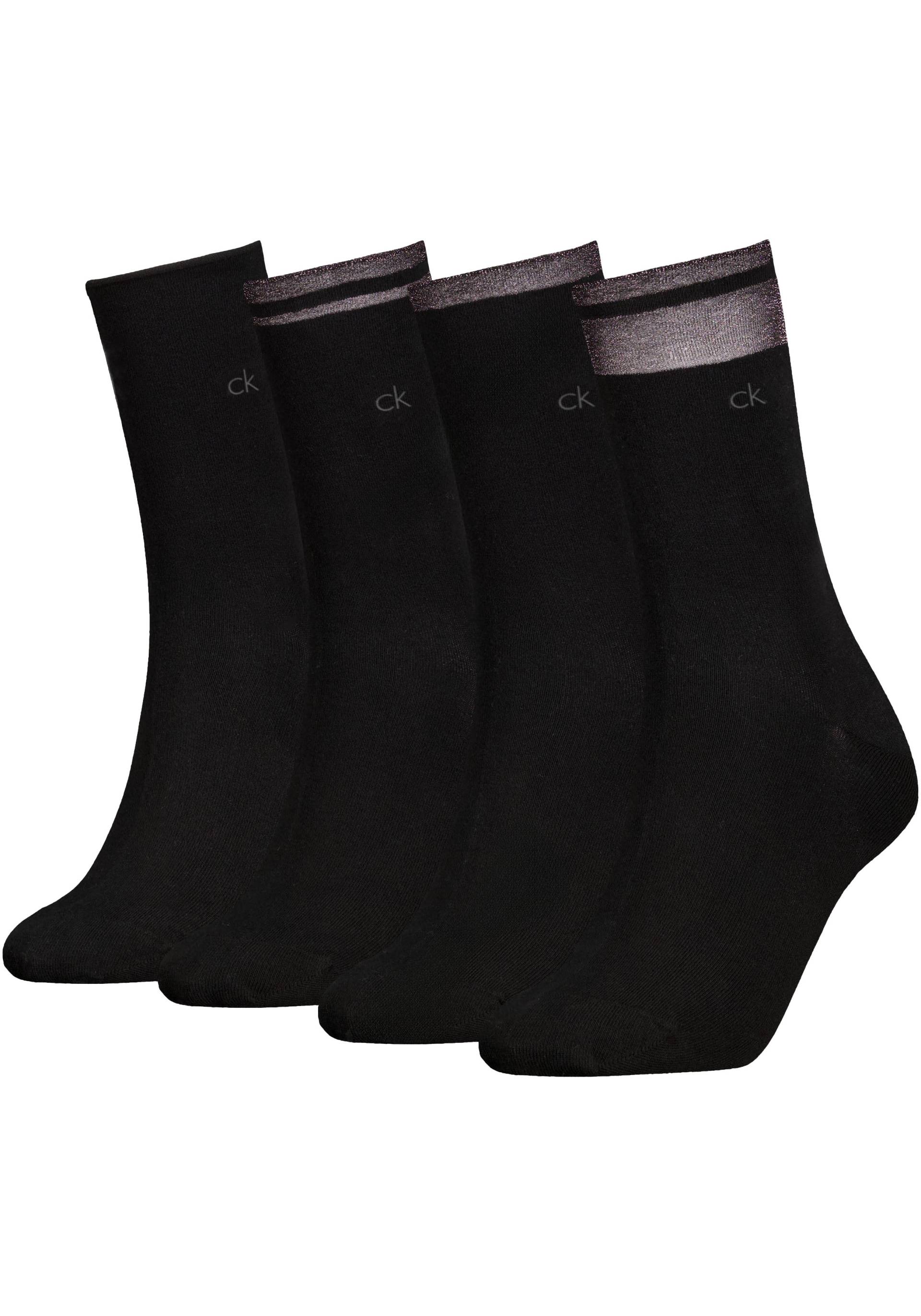 Calvin Klein Socken, (4 Paar), mit Markenstickerei von Calvin Klein