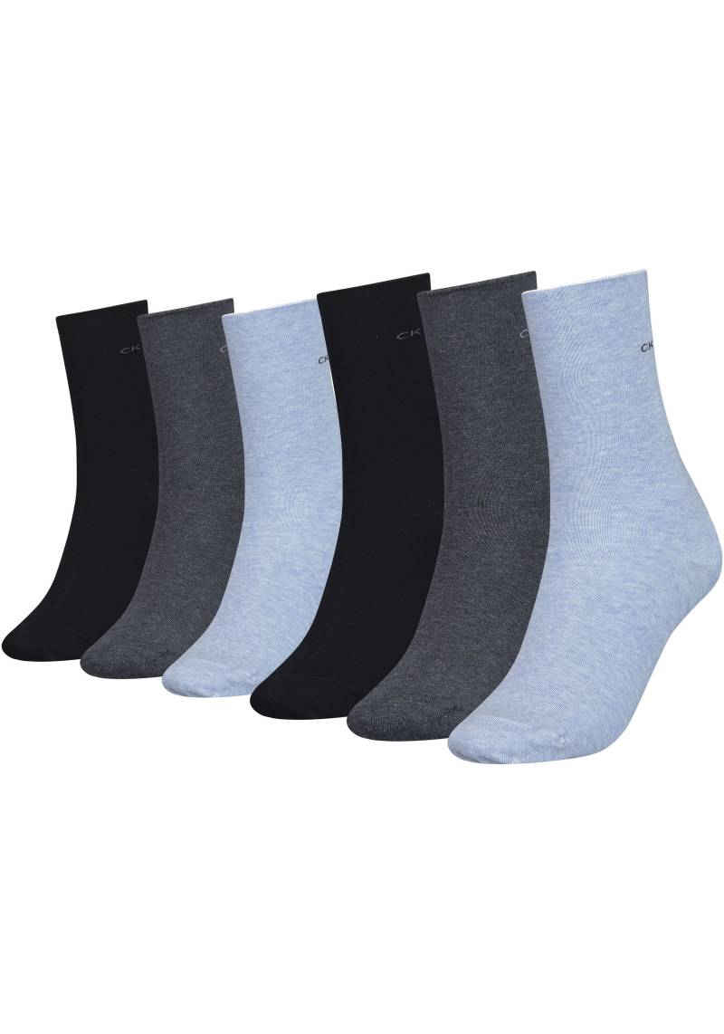 Calvin Klein Socken, (Packung, 6er-Pack), mit maschinenverbundener Zehennaht von Calvin Klein