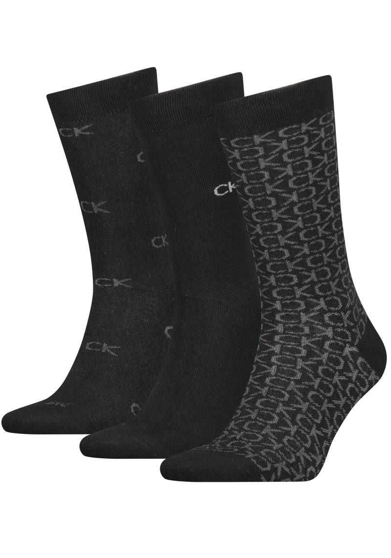 Calvin Klein Socken, (Packung, 3er-Pack), mit verschiedener Musterung von Calvin Klein