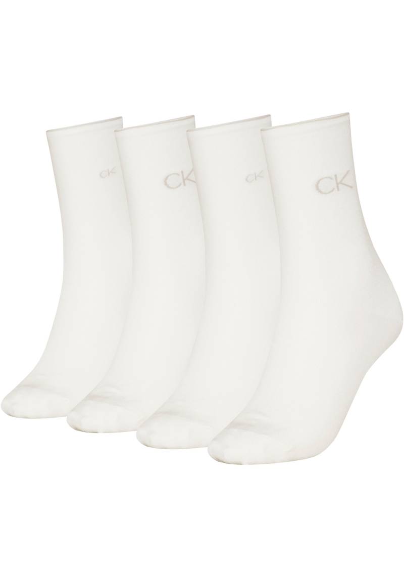 Calvin Klein Socken »CK WOMEN SOCK 4P IRIDESCENT«, (Packung, 4er-Pack), mit Logostickerei von Calvin Klein