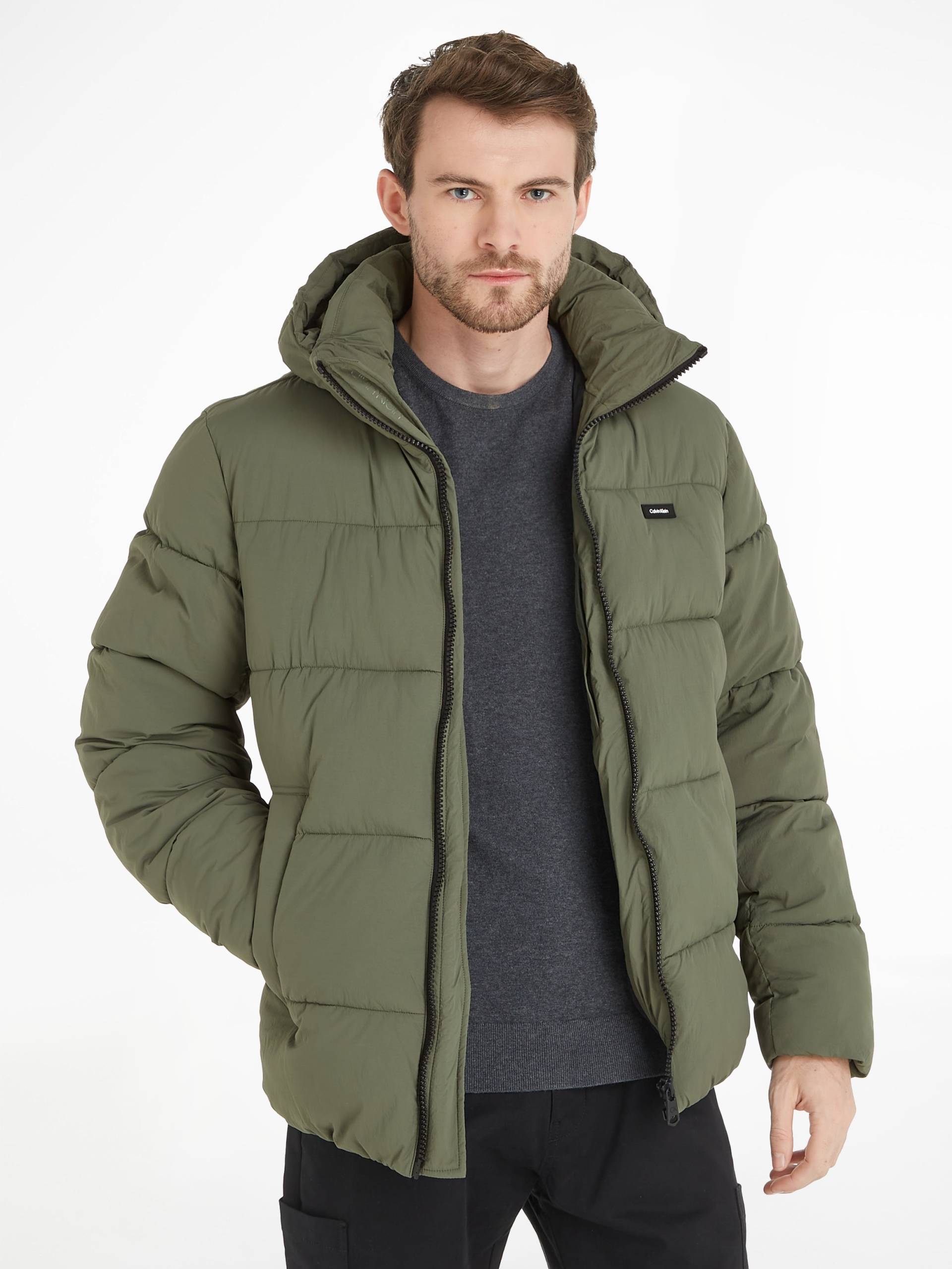 Calvin Klein Steppjacke, mit Kapuze, mit Stehkragen von Calvin Klein