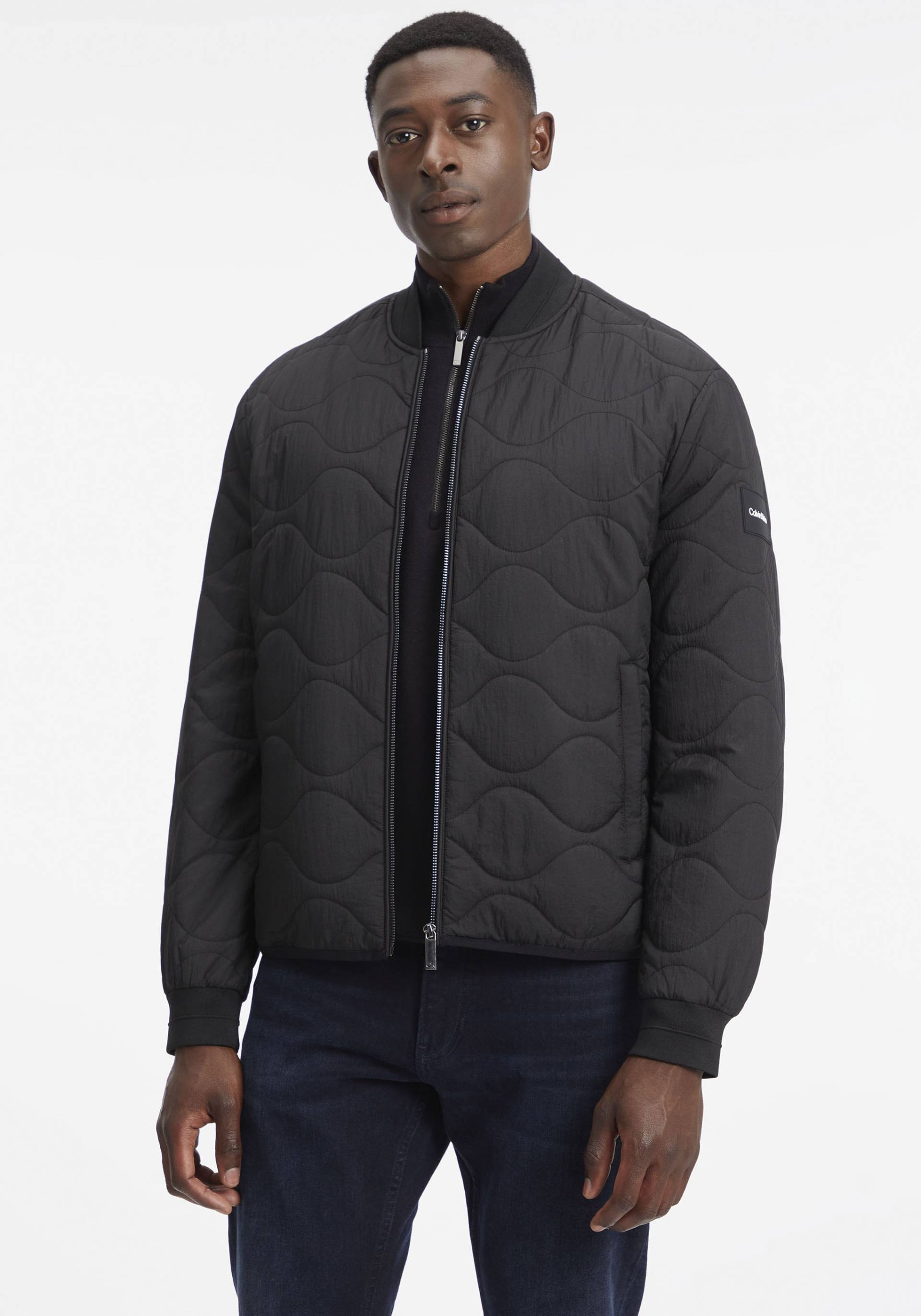 Calvin Klein Steppjacke »CRINKLE ONION QUILT BOMBER«, mit wellenförmiger Steppung von Calvin Klein