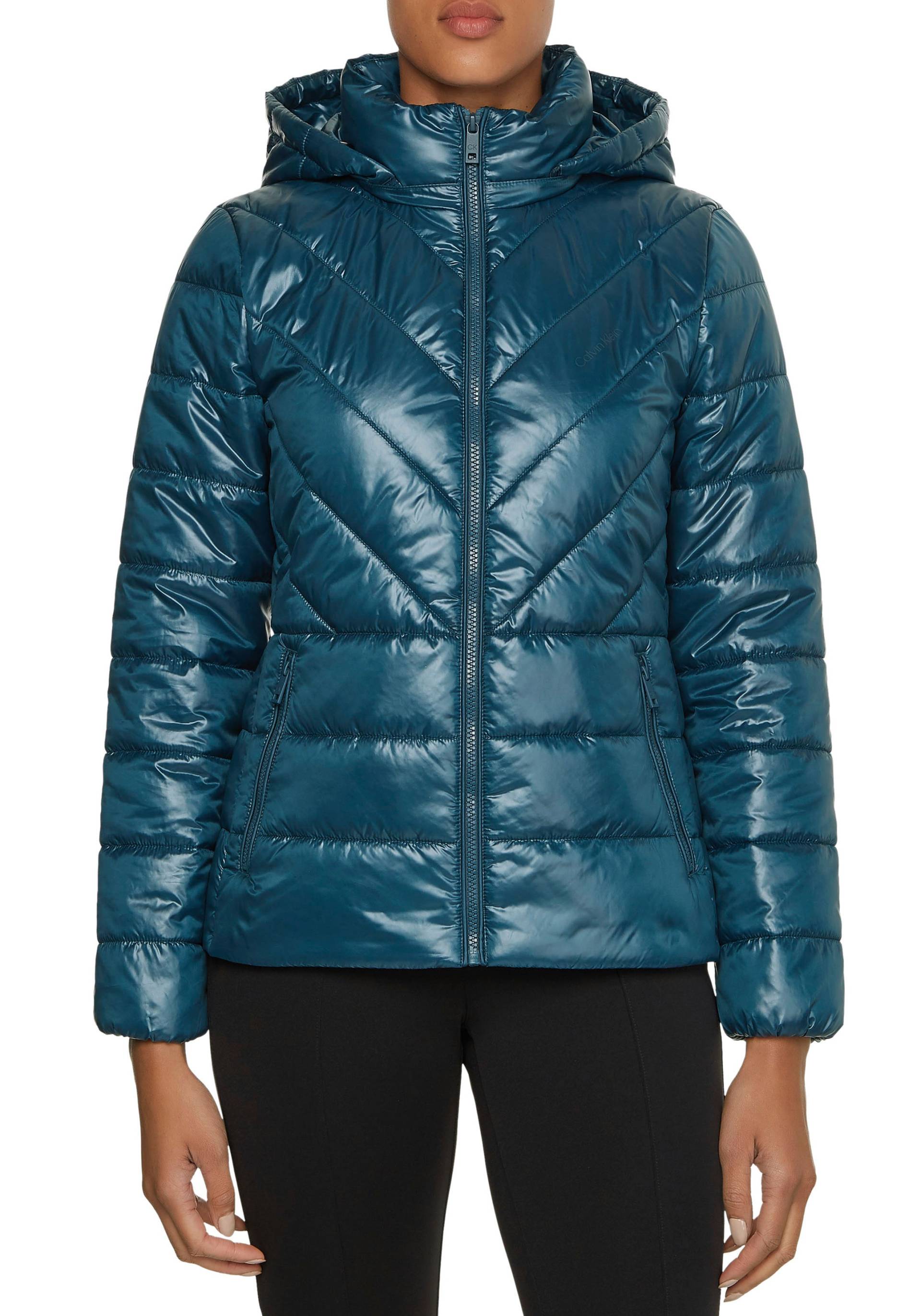 Calvin Klein Steppjacke »ESSENTIAL RECYCLED PADDED JACKET«, mit Kapuze, mit abnehmbarer Kapuze von Calvin Klein