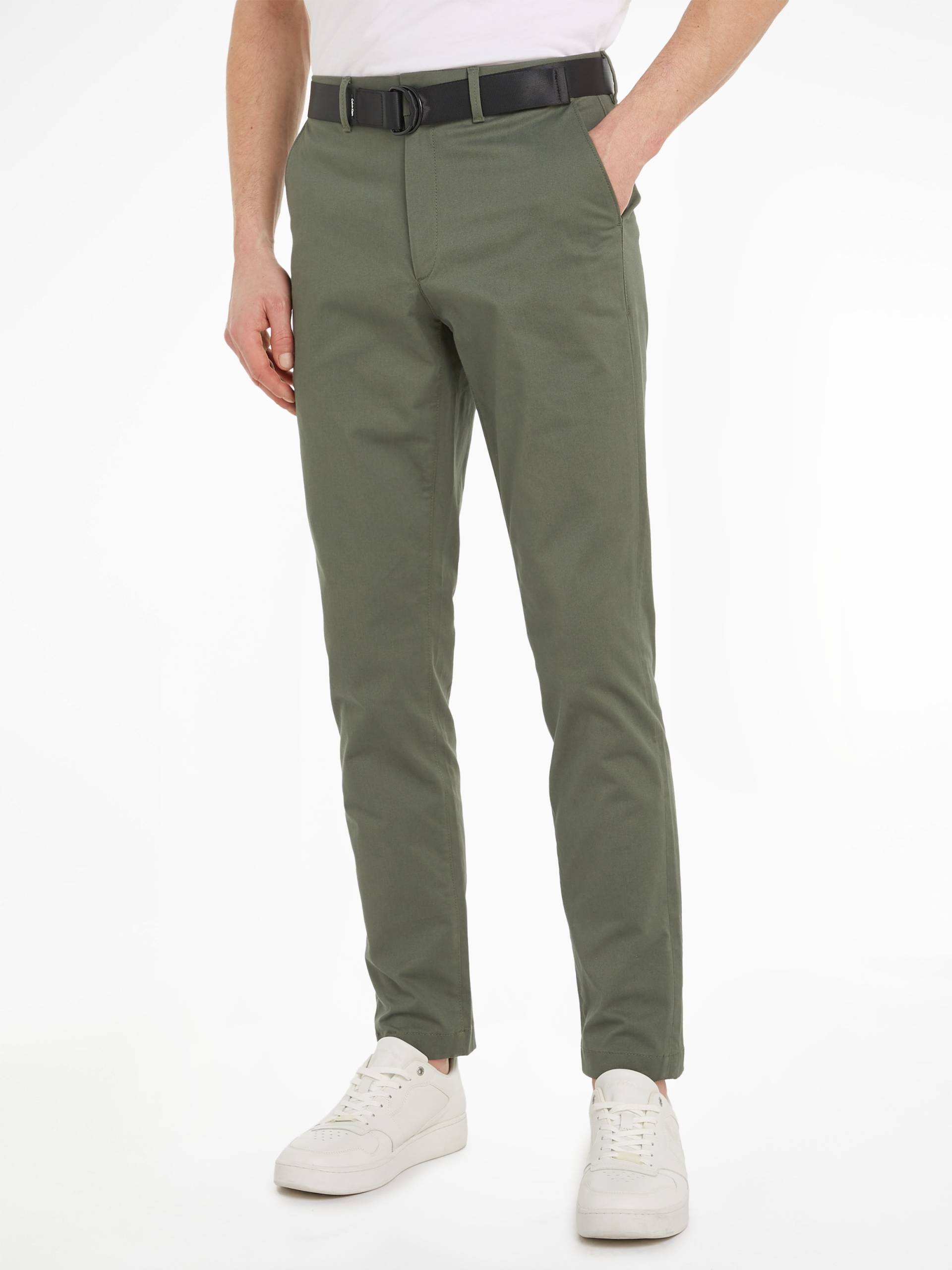 Calvin Klein Stoffhose »MODERN TWILL SLIM CHINO«, mit Markenlabel von Calvin Klein