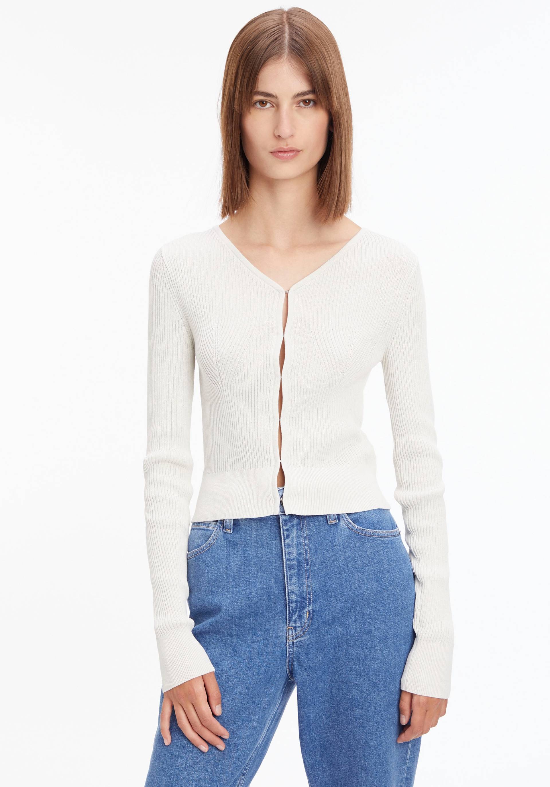 Calvin Klein Strickpullover, mit Hakenverschluss Calvin Klein Strickpullover, mit Hakenverschluss von Calvin Klein