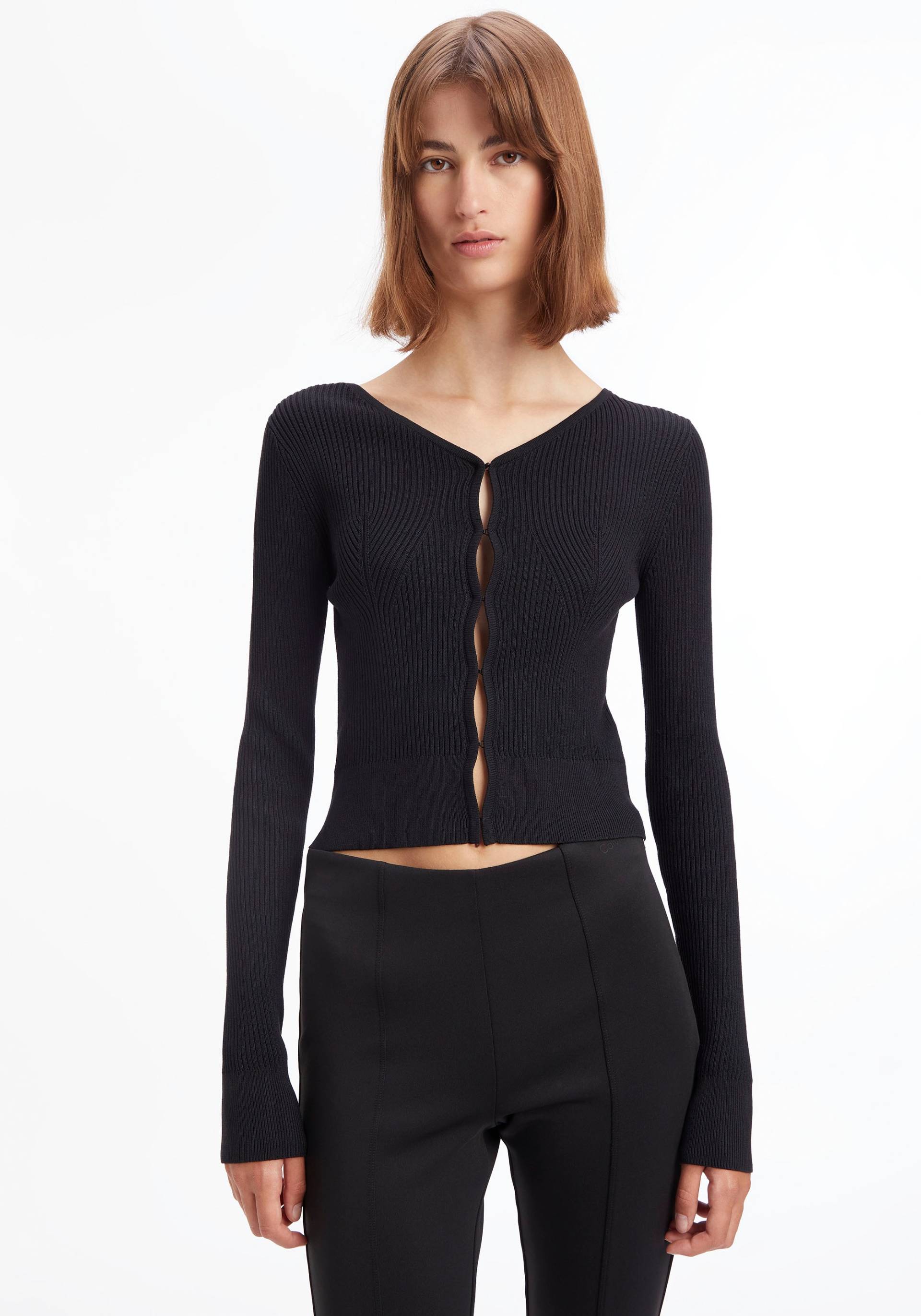 Calvin Klein Strickpullover, mit Hakenverschluss von Calvin Klein