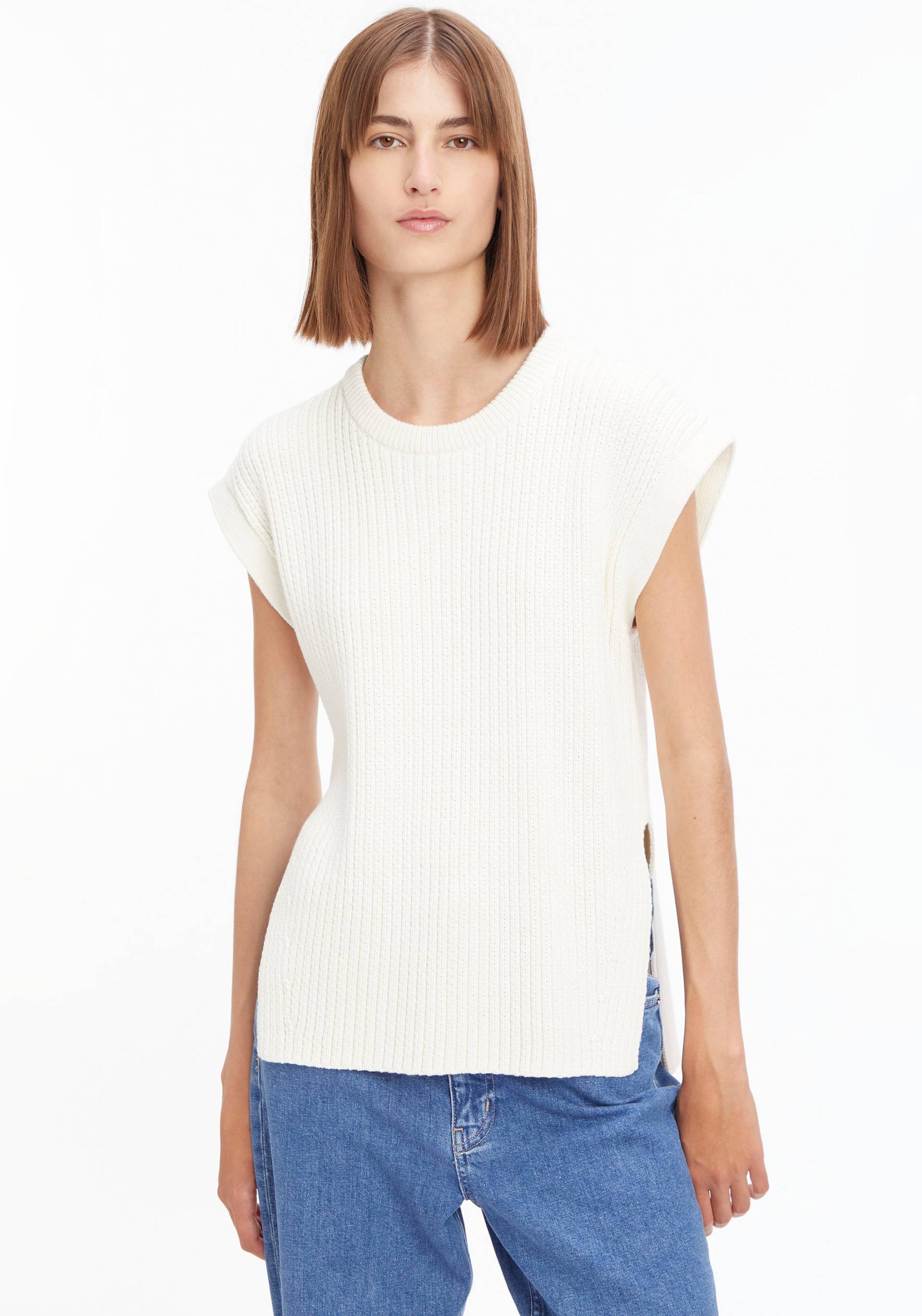 Calvin Klein Strickpullover, mit Rundhalsausschnitt von Calvin Klein