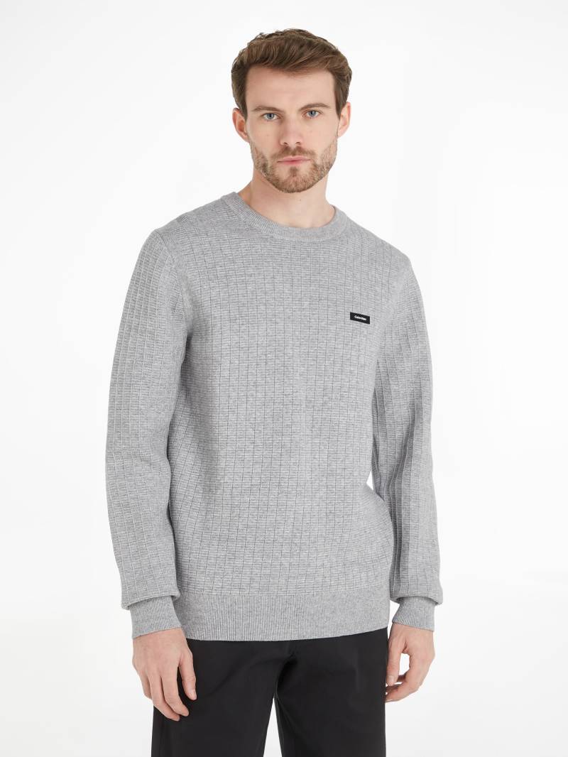 Calvin Klein Strickpullover »STRUCTURE SWEATER«, mit Markenlabel von Calvin Klein