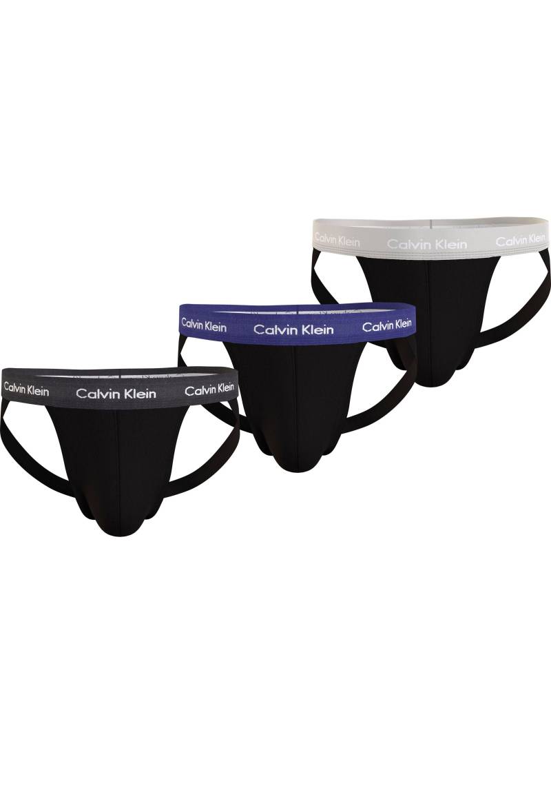 Calvin Klein Underwear String »JOCK STRAP 3PK«, (Packung, 3 St., 3er-Pack), mit Logo-Elastikbund von Calvin Klein Underwear