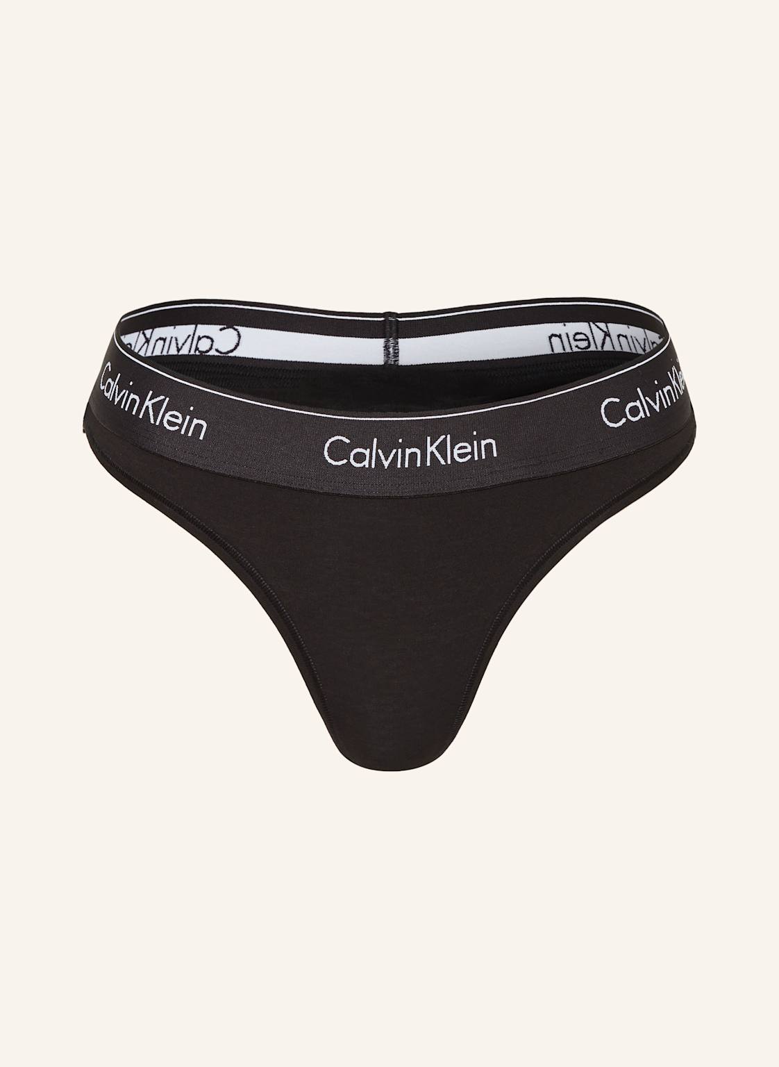 Calvin Klein String Modern Cotton schwarz von Calvin Klein