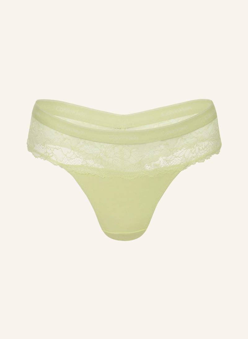 Calvin Klein String Modern Lace gelb von Calvin Klein