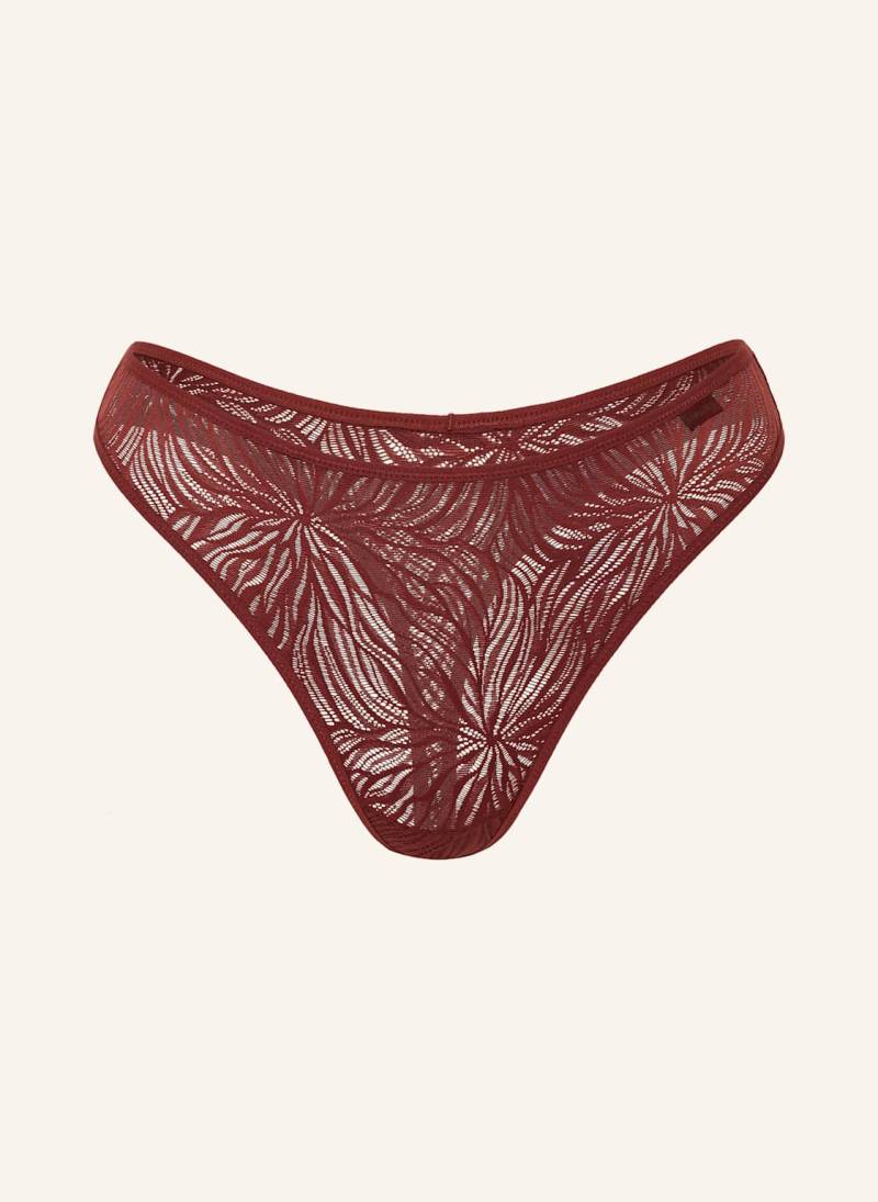 Calvin Klein String Sheer Marquisett rot von Calvin Klein